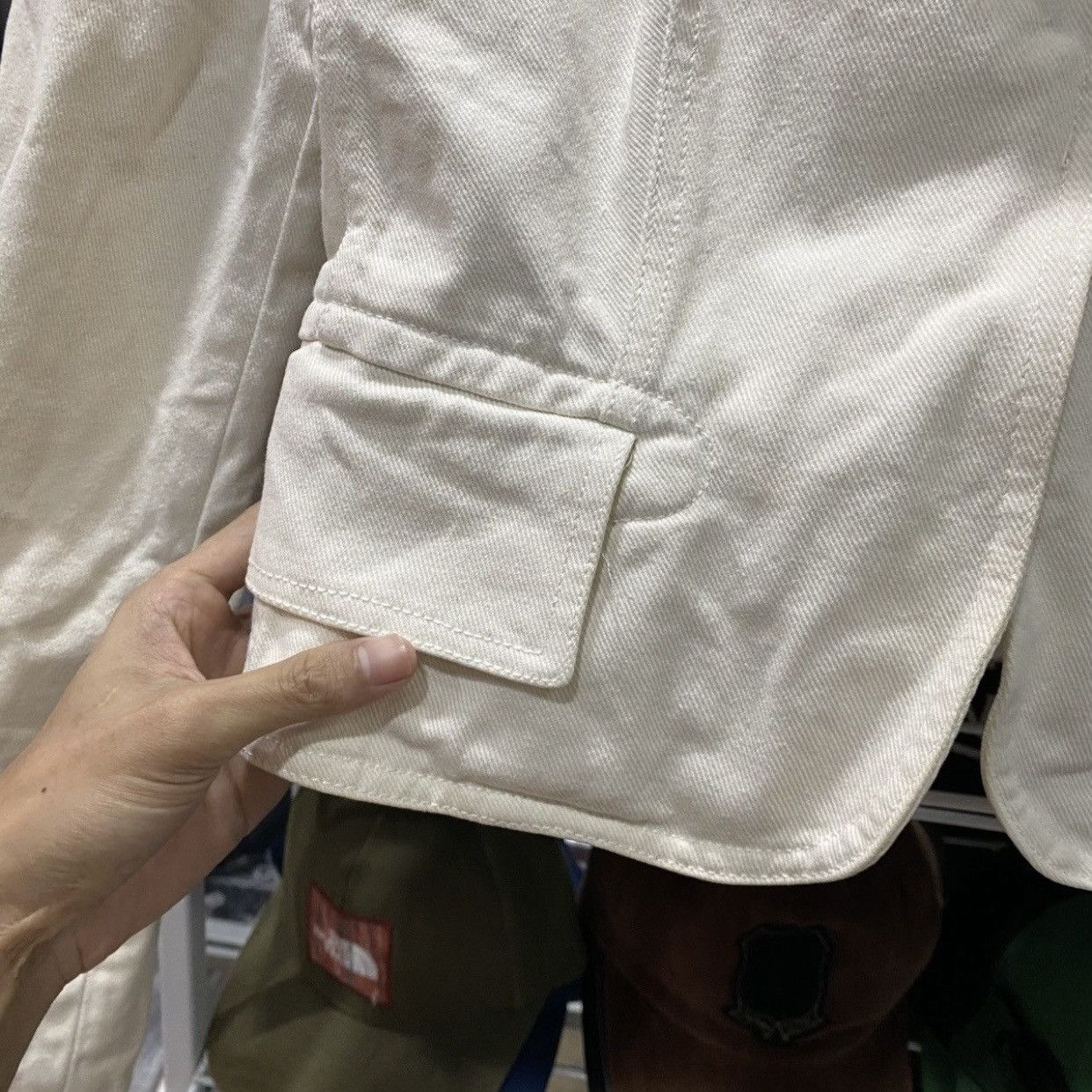 Gucci Archival Gucci White Cotton Denim Cropped Jacket IT 42 (M) Size M / US 6-8 / IT 42-44 - 8 Thumbnail