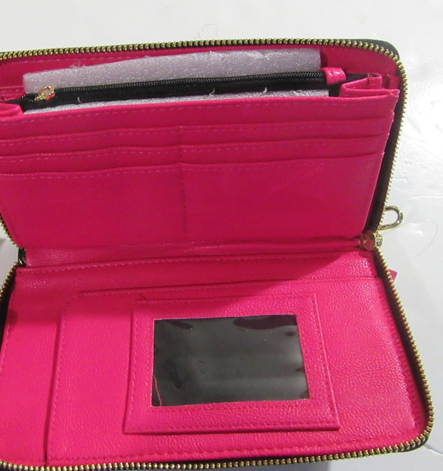 Other Betsey Johnson Zip Around Wallet Black NWT Size ONE SIZE - 4 Thumbnail