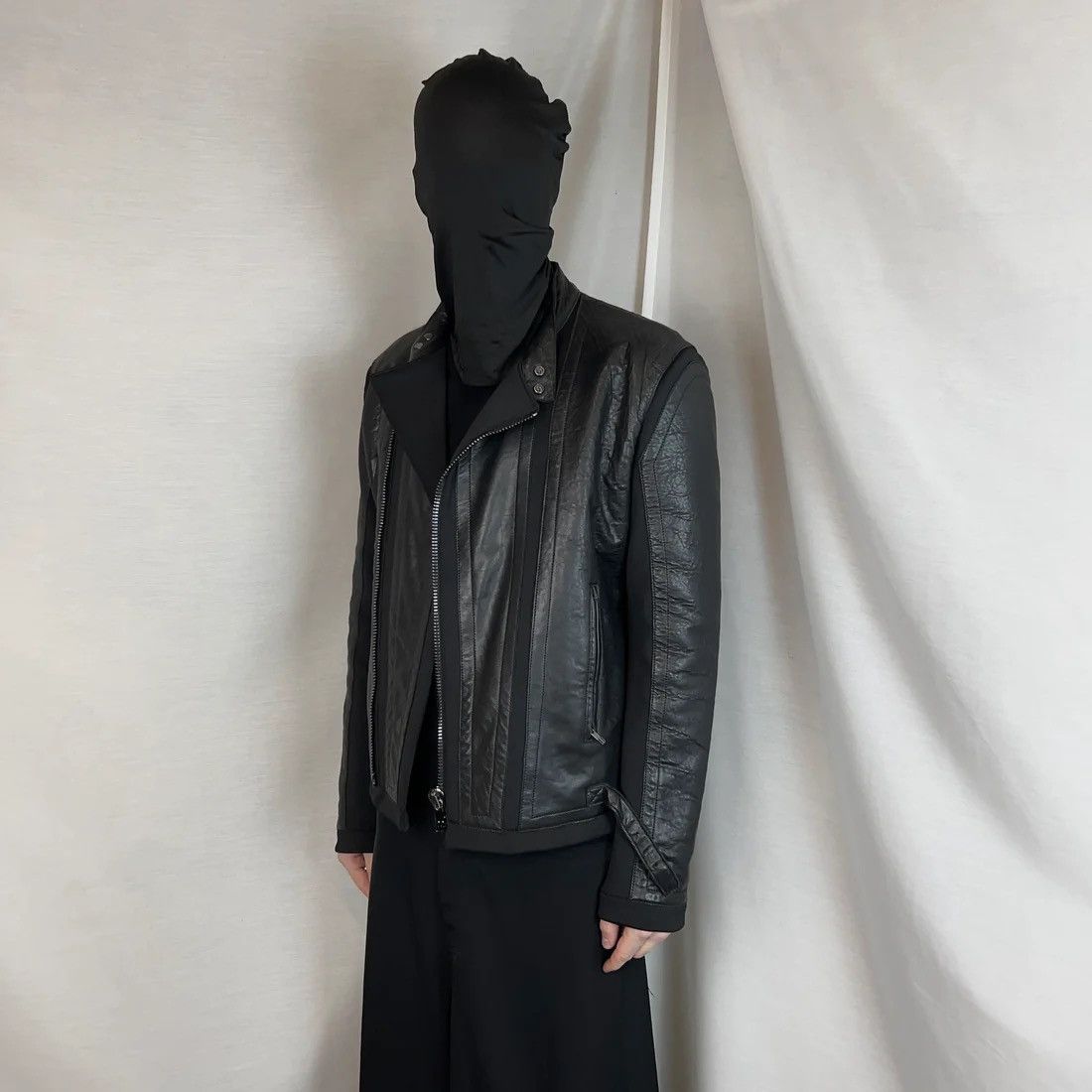 Dirk Bikkembergs Dirk Bikkembergs Asymmetric Zip Moto Leather Jacket Size US M / EU 48-50 / 2 - 2 Thumbnail