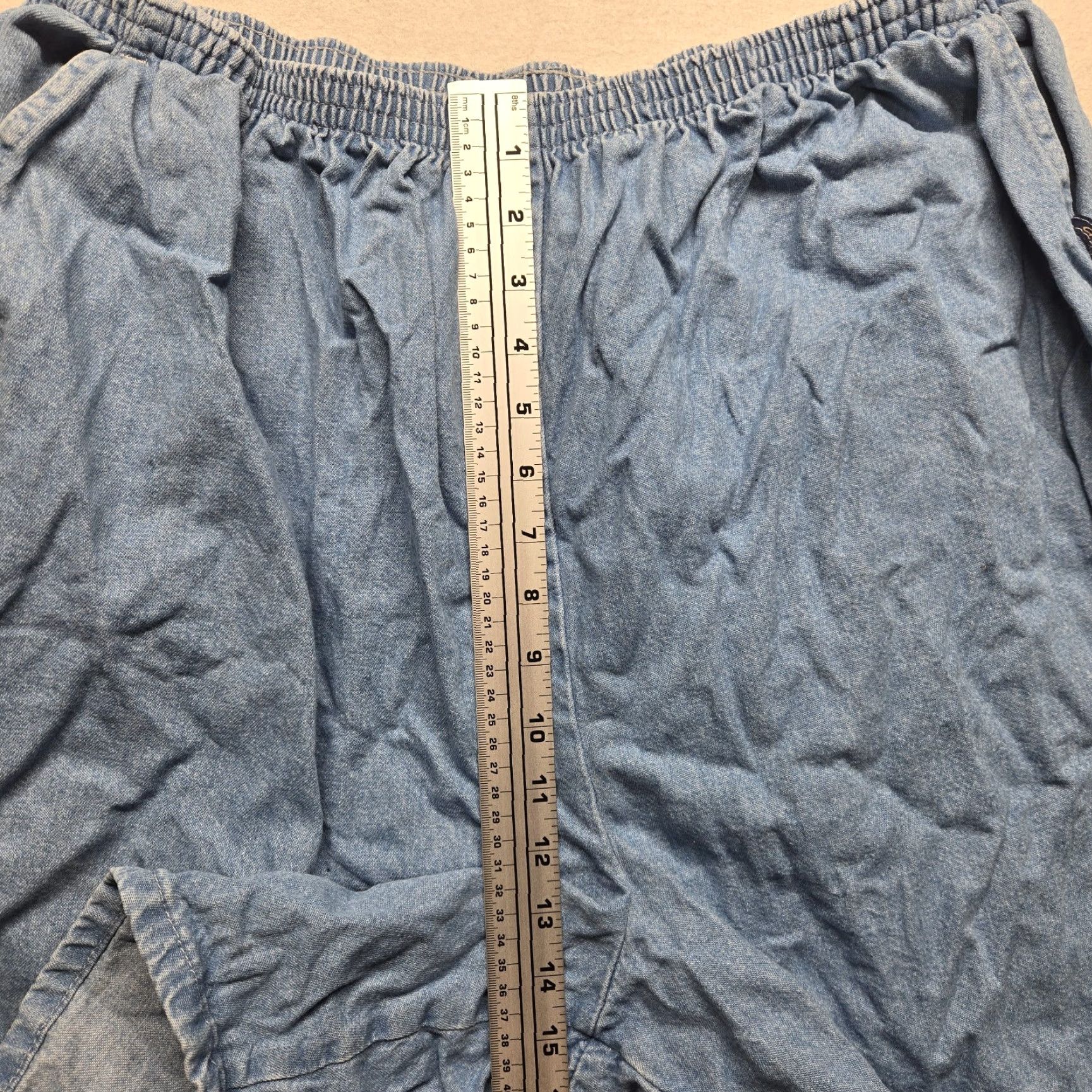 Vintage VINTAGE CHIC Blue Jean Denim High Waisted Bermuda Shorts Women's Size 26W Size 26" / US 2 / IT 38 - 7 Thumbnail