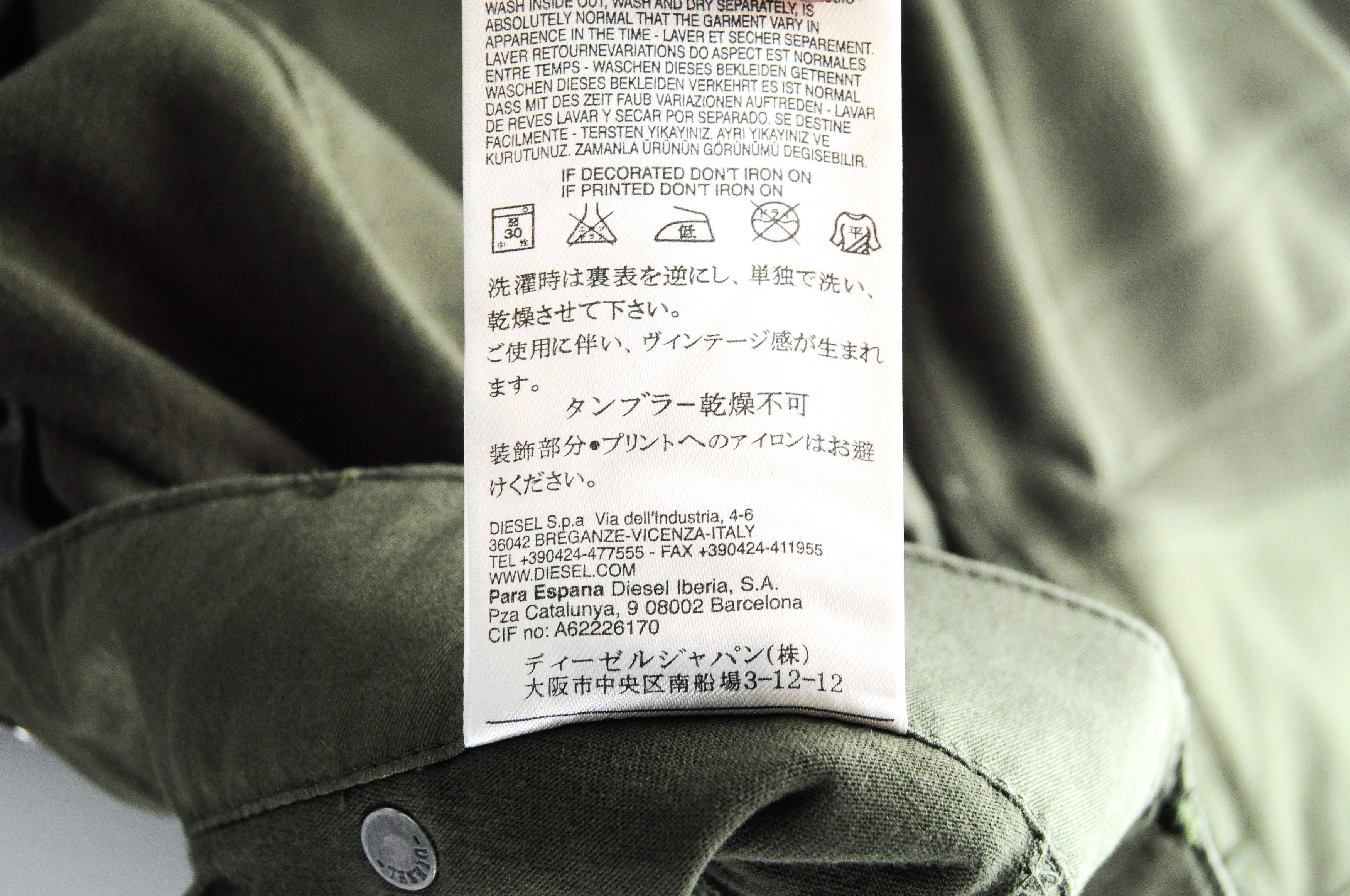 Diesel FAYZA-AA 0EALI 24 Olive Green Boyfriend Jogger 54985 Size 24" / US 00 / IT 34 - 6 Thumbnail