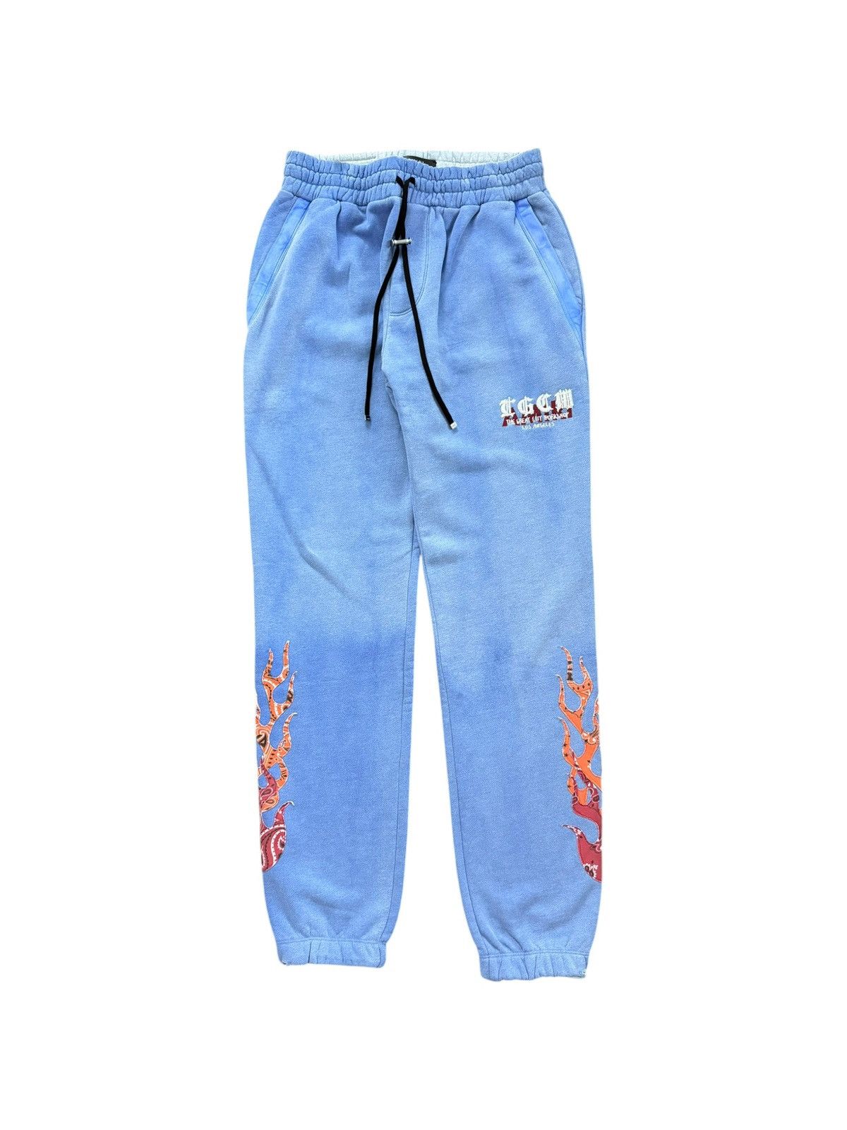 Amiri Amiri TGCW Flame Patch Sweatpants Size US 36 / EU 52 - 1 Thumbnail