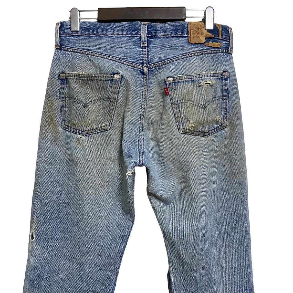 Levi's Vintage 80s Levis 501 Redline Thrashed Selvedge Jeans Size US 31 - 10 Thumbnail