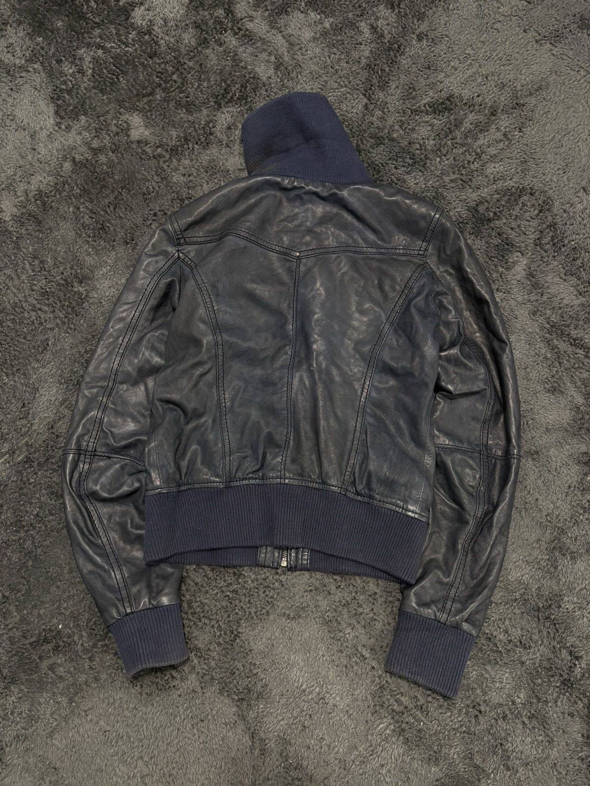 Hysteric Glamour Vintage Y2K Leather High Neck Avant Garde Jacket Size M / US 6-8 / IT 42-44 - 8 Thumbnail