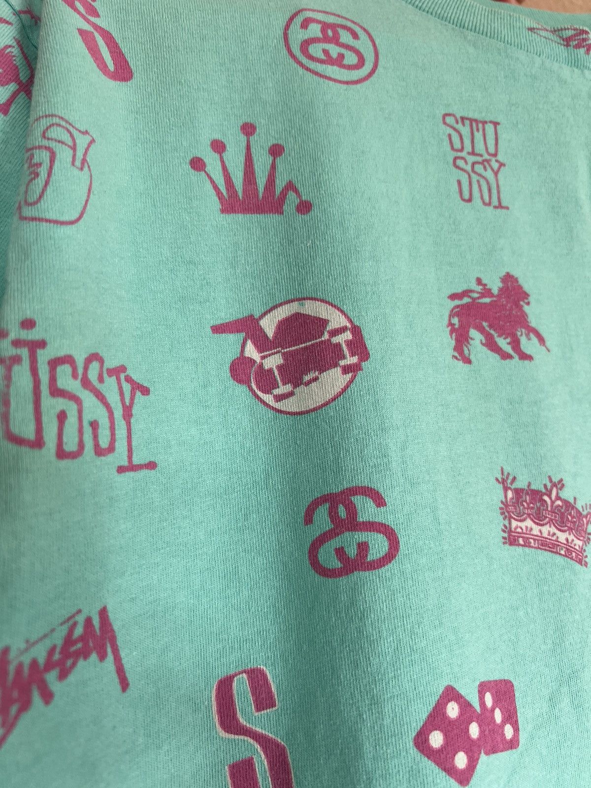 Stussy × Vintage Stussy tribe old school t shirt Size US L / EU 52-54 / 3 - 4 Thumbnail