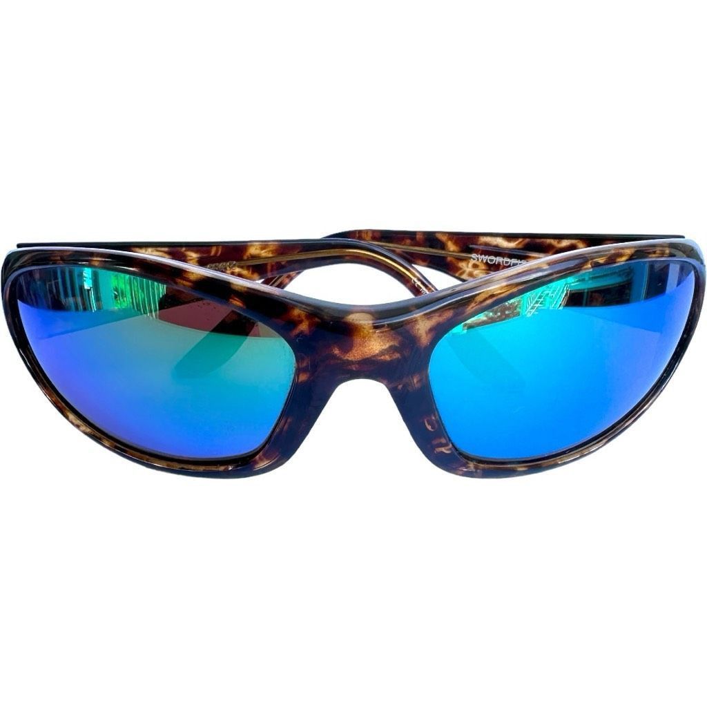 Costa Del Mar COSTA DEL MAR Sunglasses SW10 Swordfish Tortoise Brown Blue Mirrored Lenses Made In Mauritius Retired Model RARE Size ONE SIZE - 9 Thumbnail