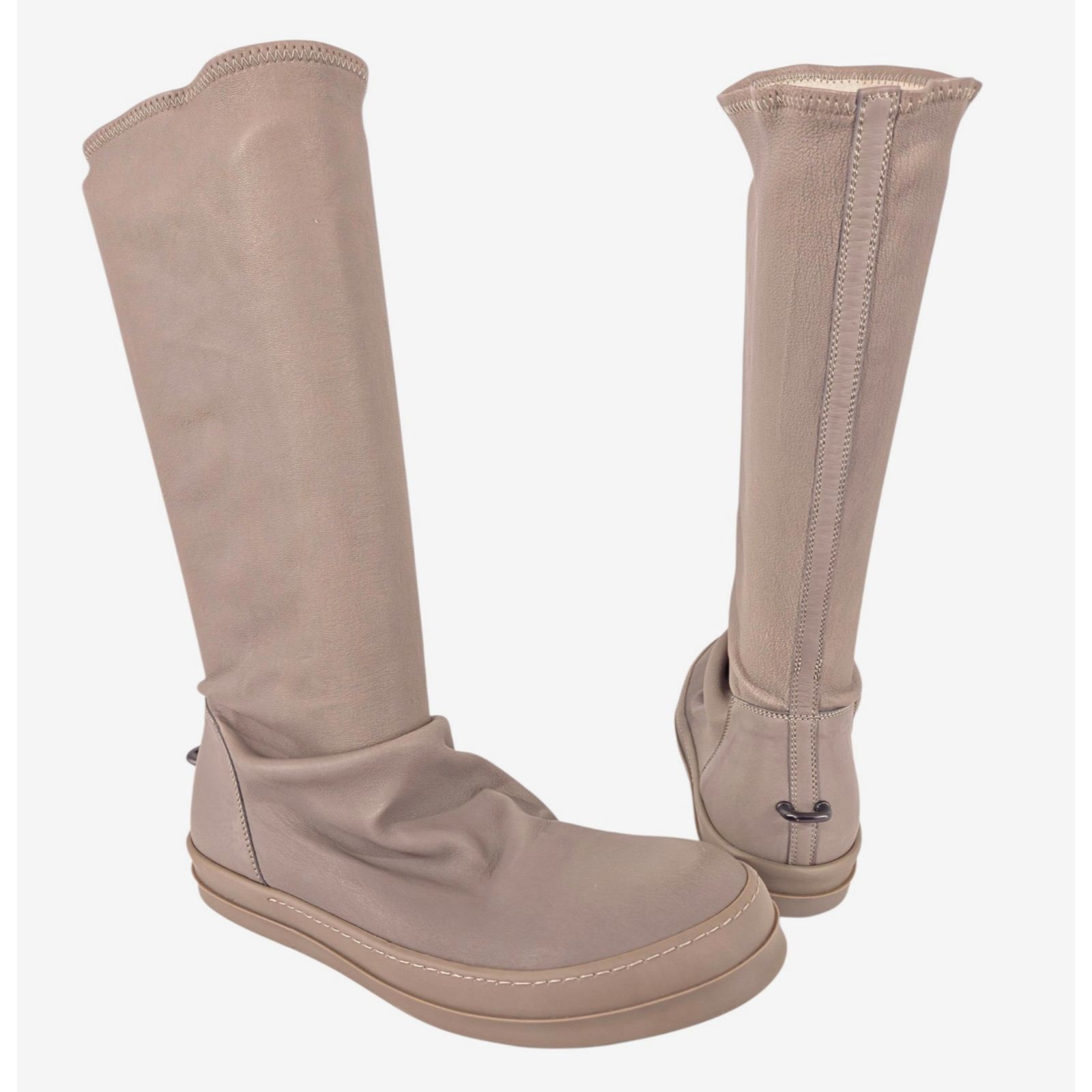 Rick Owens Rick Owens Slouch Boots US 11 IT 44 Mens Bone Leather $1450 Size US 11 / EU 44 - 1 Thumbnail