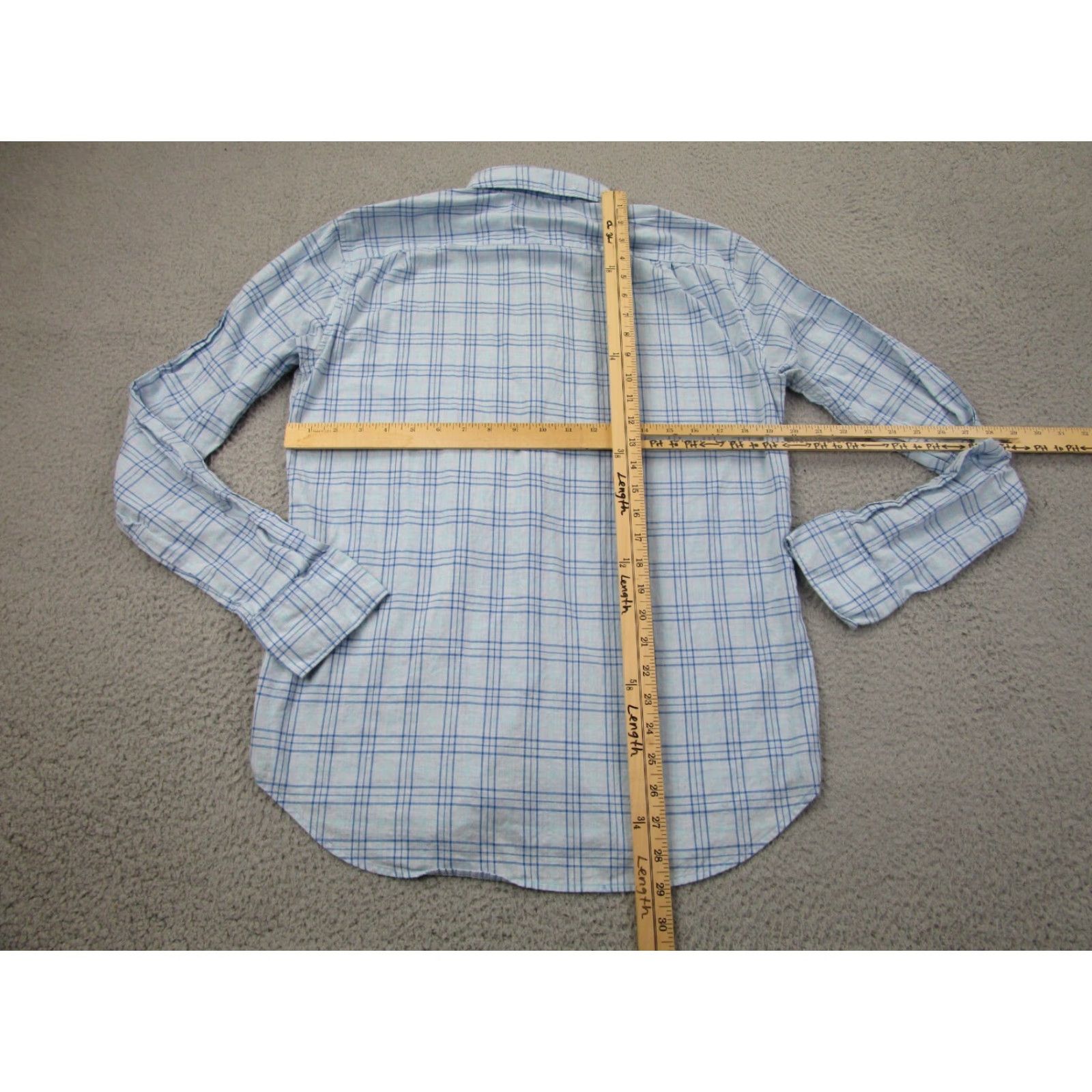 Bonobos Bonobos Shirt Mens M Slim Blue Button-Down Long Sleeve Preppy Casual Lightweight Size US M / EU 48-50 / 2 - 6 Thumbnail