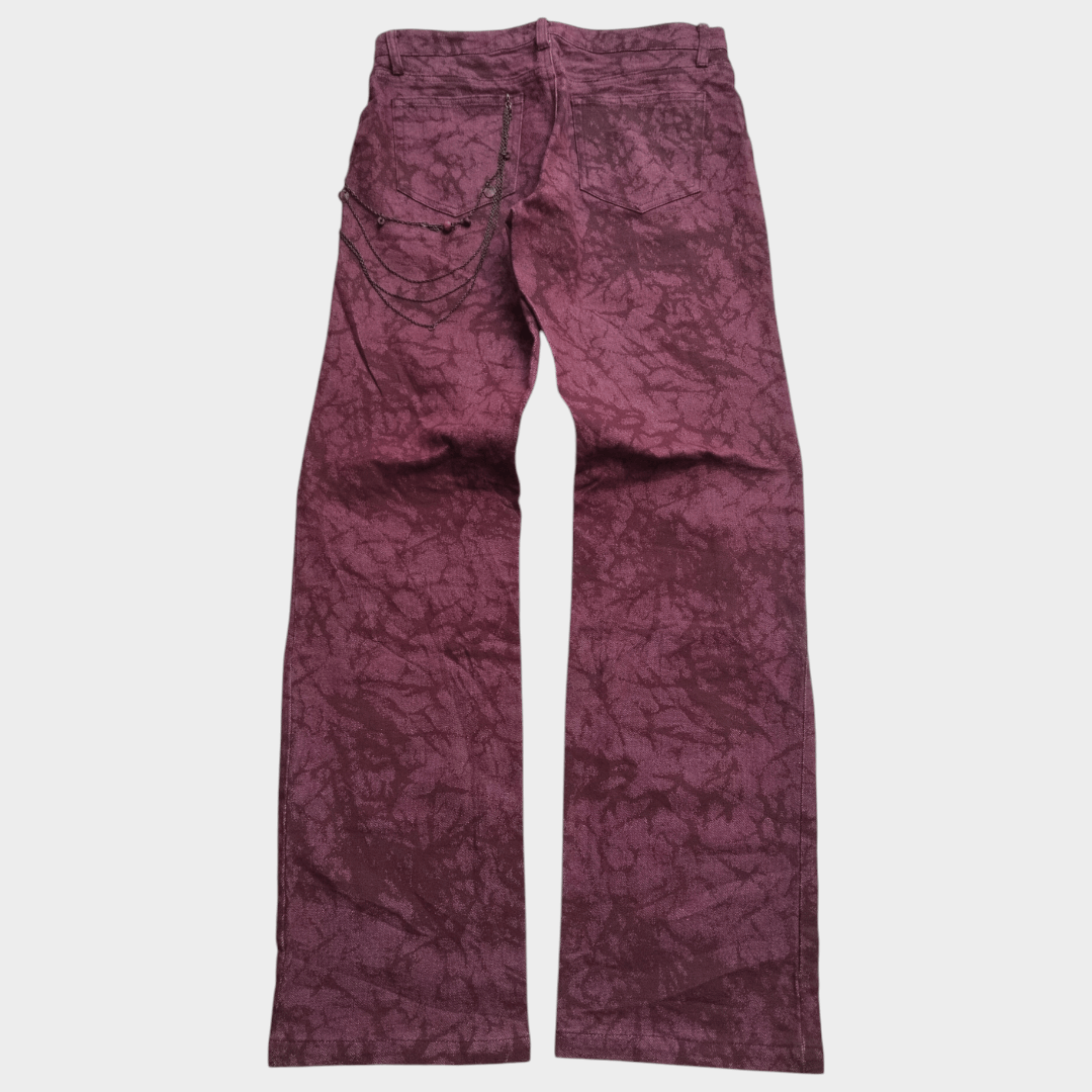 Movin cracked texture jean