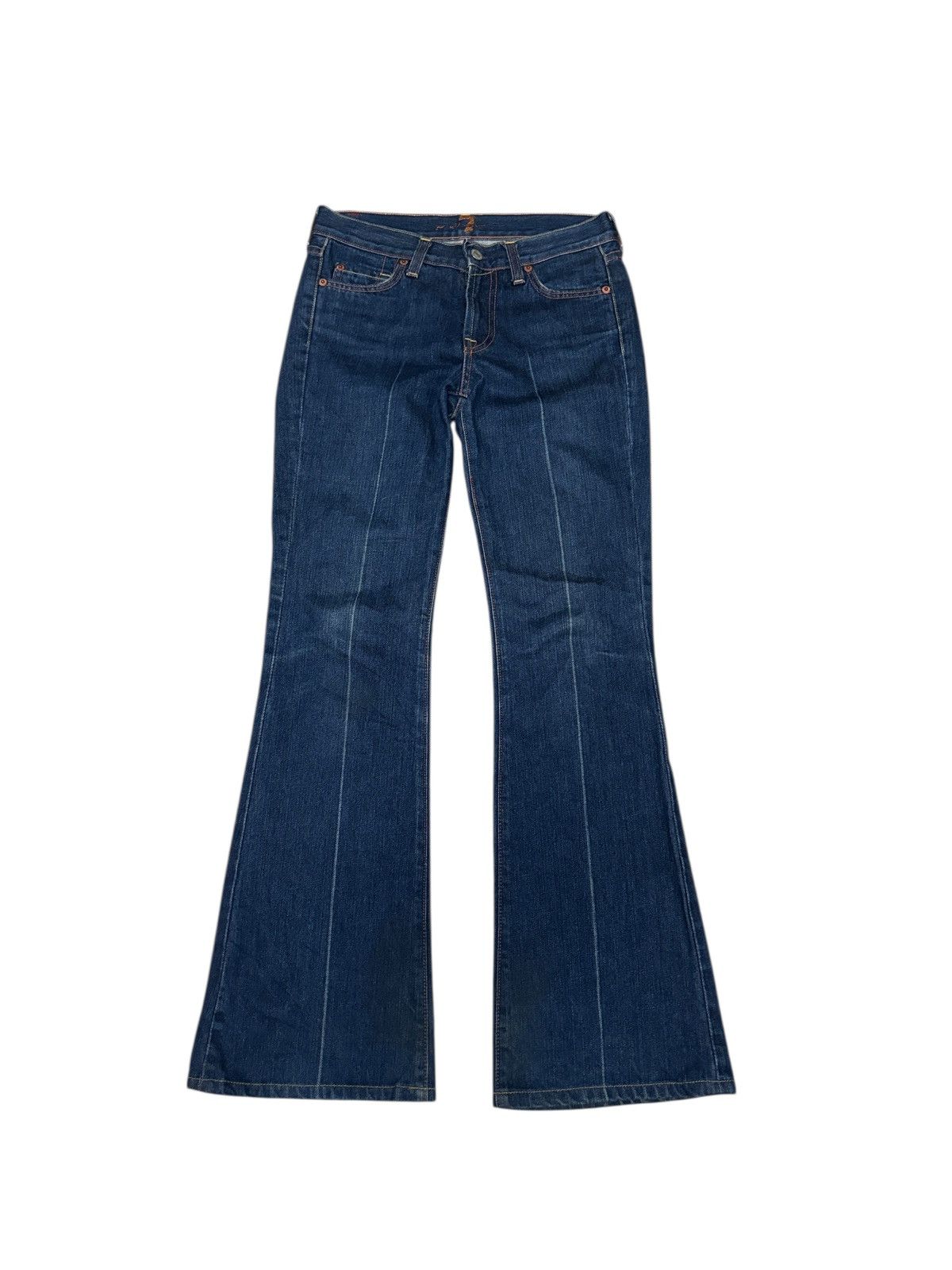 7 For All Mankind Vintage 7 For All Mankind USA Flare Denim Jeans Size 28" / US 6 / IT 42 - 2 Thumbnail