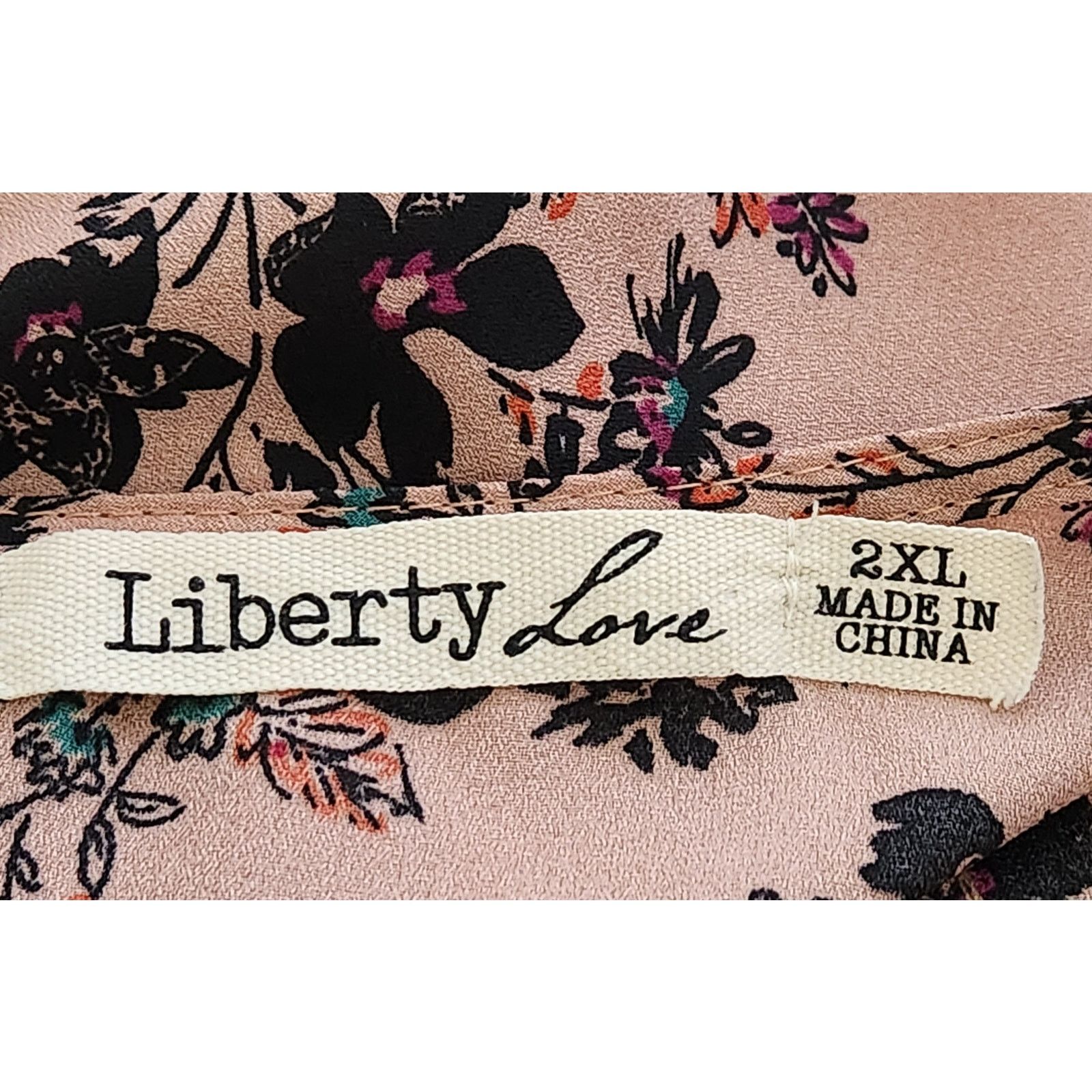 Other Liberty Love Multicolor Floral Bell Sleeve Top 2XL Plus Size XXL / US 16-18 / IT 52-54 - 6 Thumbnail