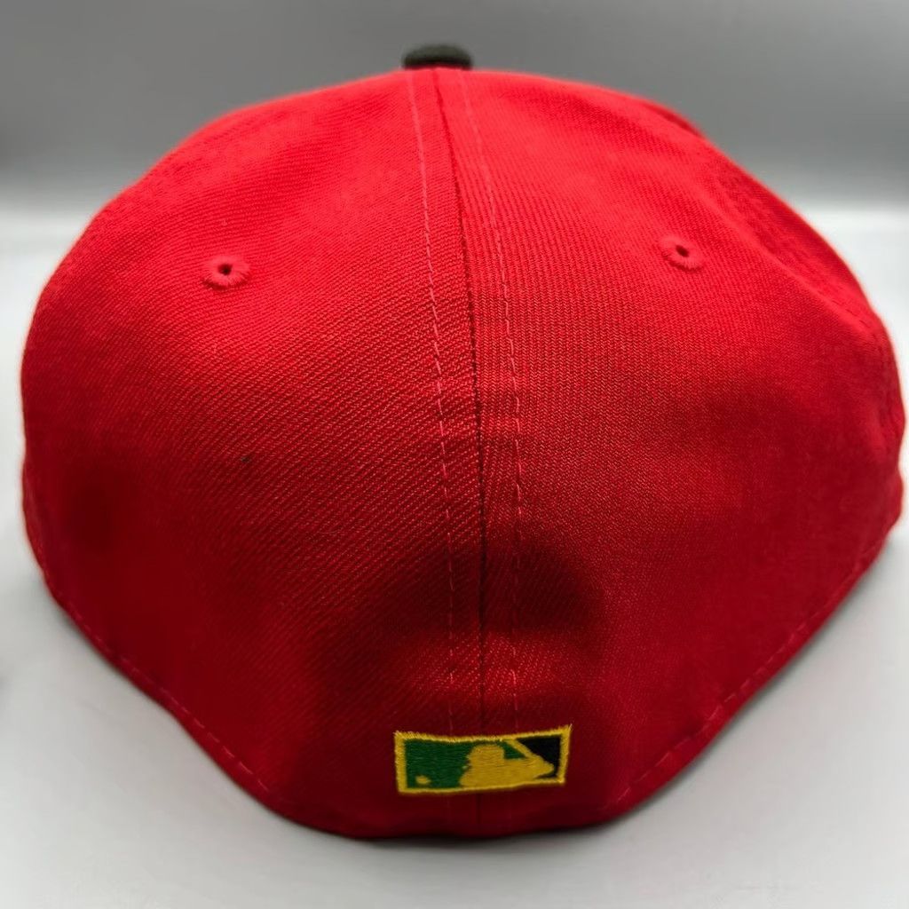 New Era New York Mets Hat Men 7 5/8 Red 59Fifty New Era Fitted Cap Size ONE SIZE - 4 Thumbnail