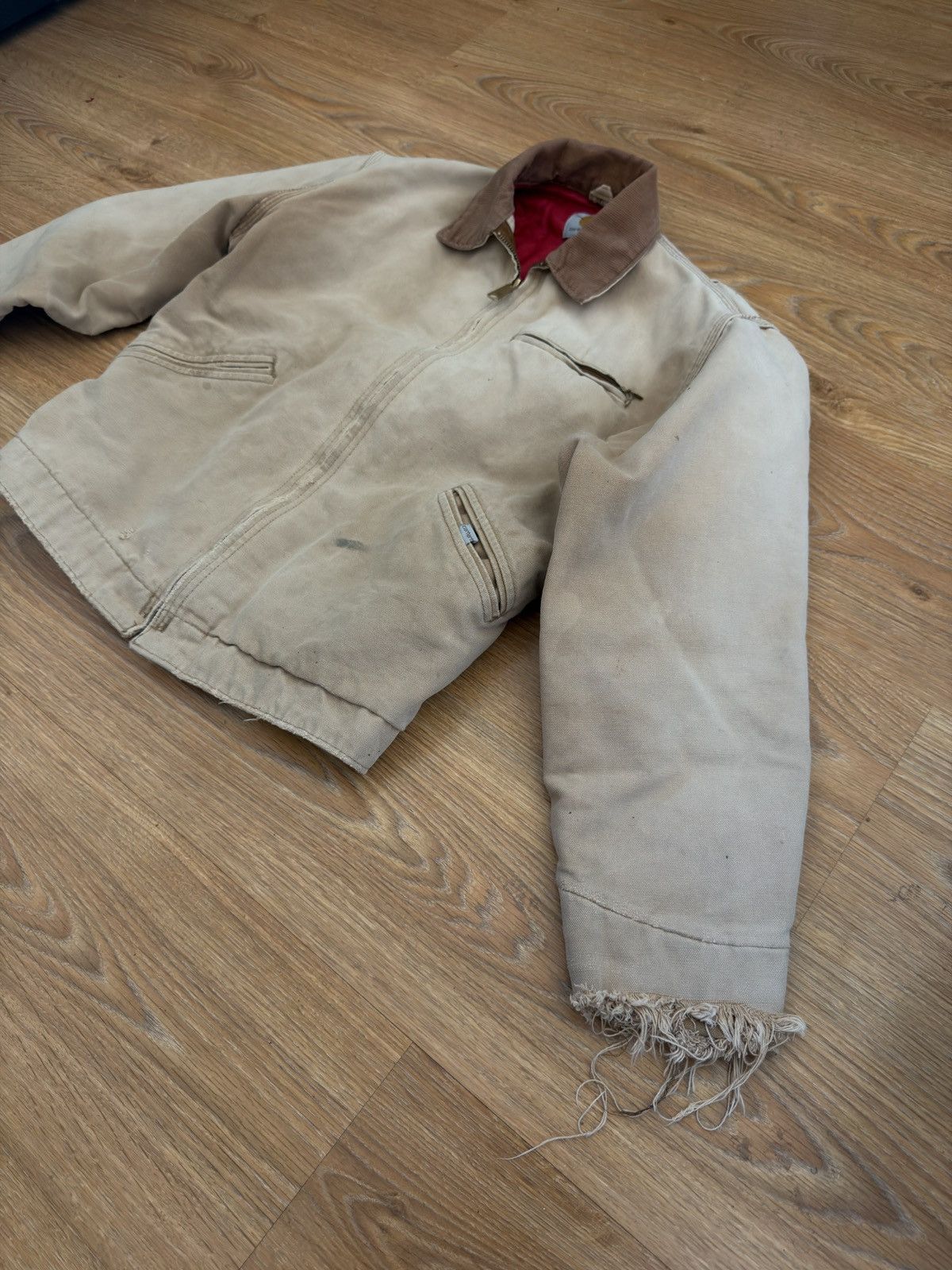 Carhartt vtg carhartt jacket light tan Size US S / EU 44-46 / 1 - 3 Thumbnail