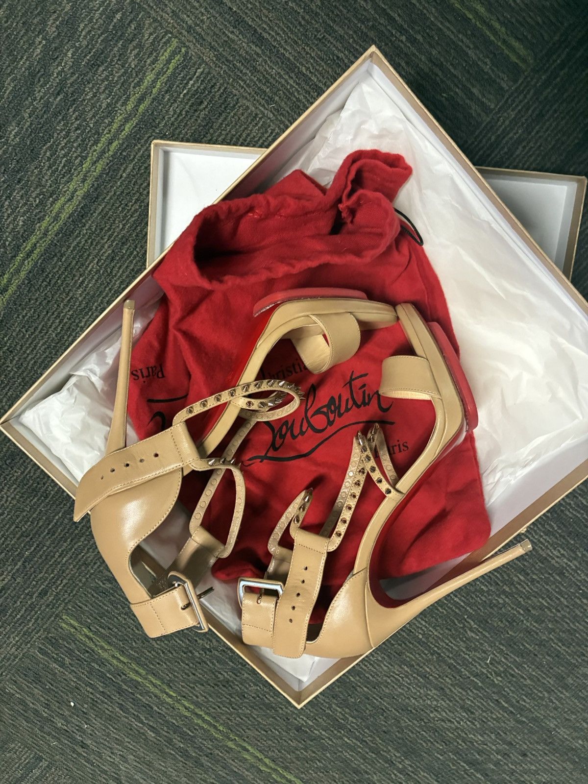 Christian Louboutin choca lux 120 Size US 7 / IT 37 - 4 Thumbnail