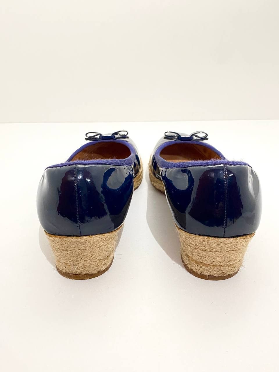 Salvatore Ferragamo Salvatore Ferragamo Bow Logo Espadrilles Ballet Flats Size US 9.5 / IT 39.5 - 9 Thumbnail