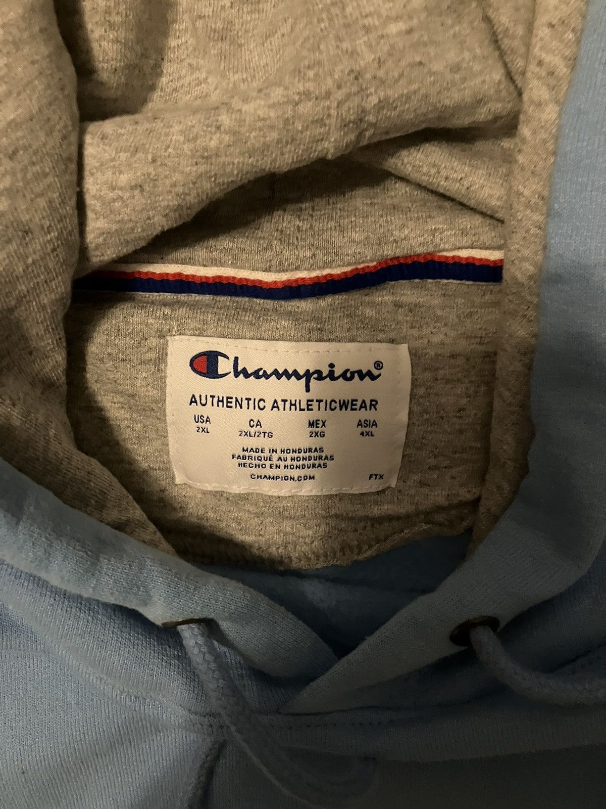 Champion Baby Blue Champion Hoodie Size US XL / EU 56 / 4 - 3 Thumbnail