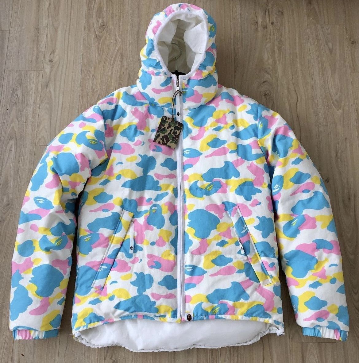 Bape RARE OG 2006 A BATHING APE COTTON CANDY PUFFER JACKET Grailed