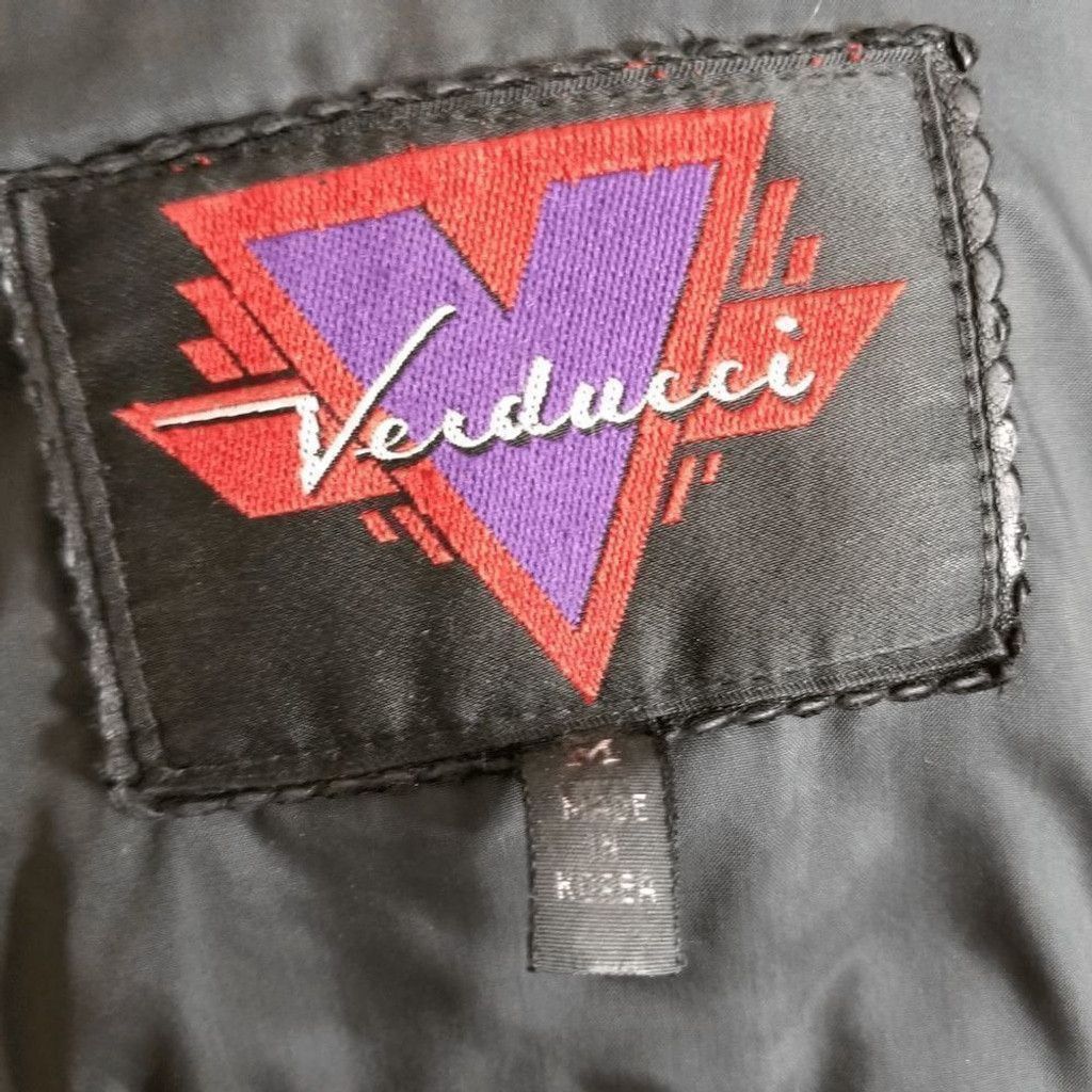 Vintage Verducci buttoned neck long leather jacket sz M 226 Size M / US 6-8 / IT 42-44 - 8 Thumbnail