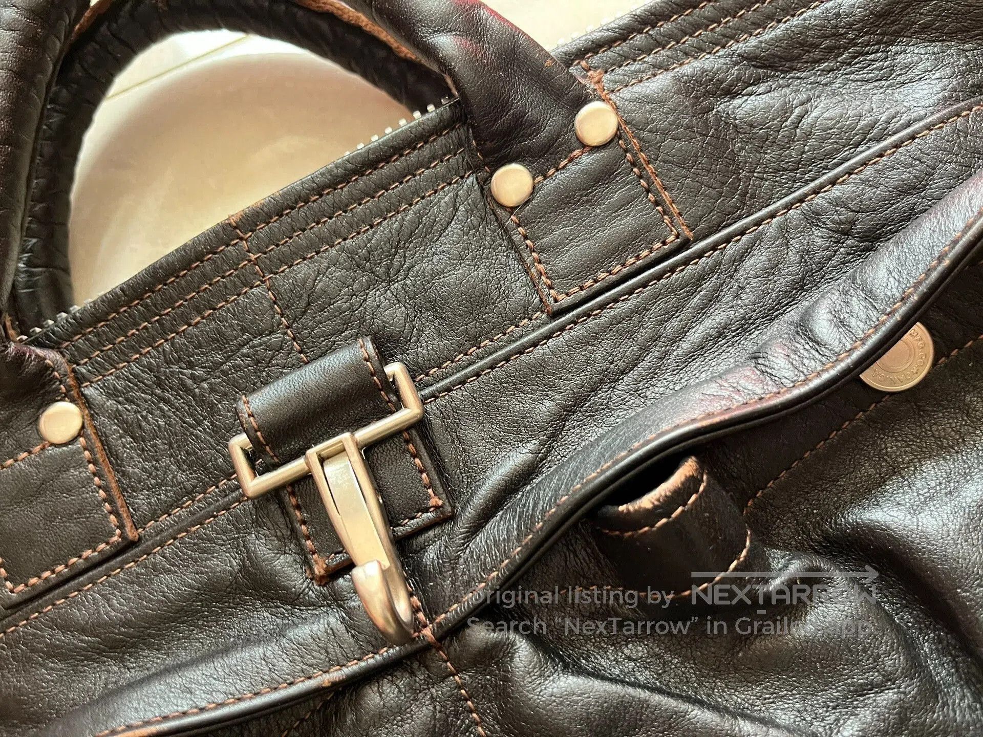 Rainbow Country Rainbow Country Leather Helmet Bag. Size ONE SIZE - 3 Thumbnail