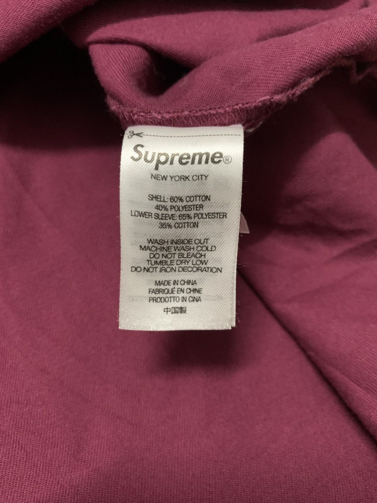 Supreme SUPREME thermal work shirt maroon Size US S / EU 44-46 / 1 - 9 Thumbnail