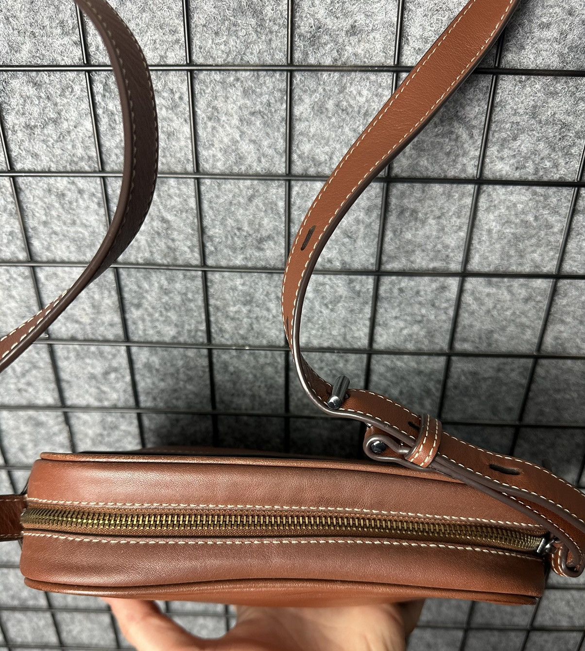 Genuine Leather Massimo Dutti Genuine Leather Crossbody Bag Size OS Size ONE SIZE - 4 Thumbnail