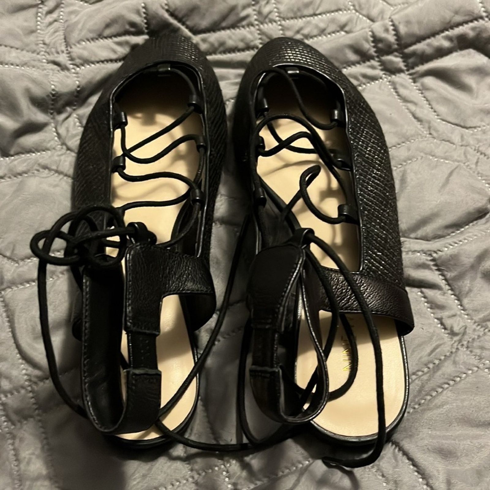 Nine West Nine West lace up ballet flats size 9, medium Size US 9 / IT 39 - 3 Thumbnail