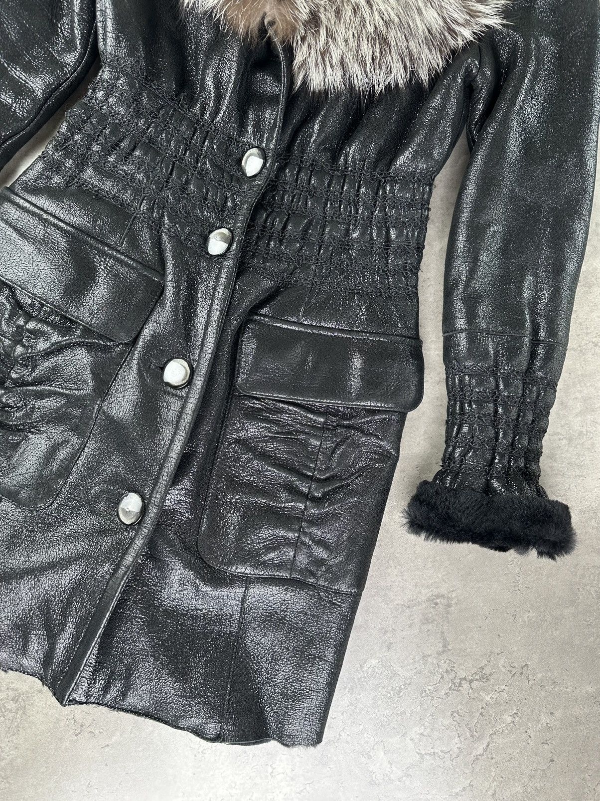 Japanese Brand Vintage Sheepskin Coat Size S / US 4 / IT 40 - 5 Thumbnail