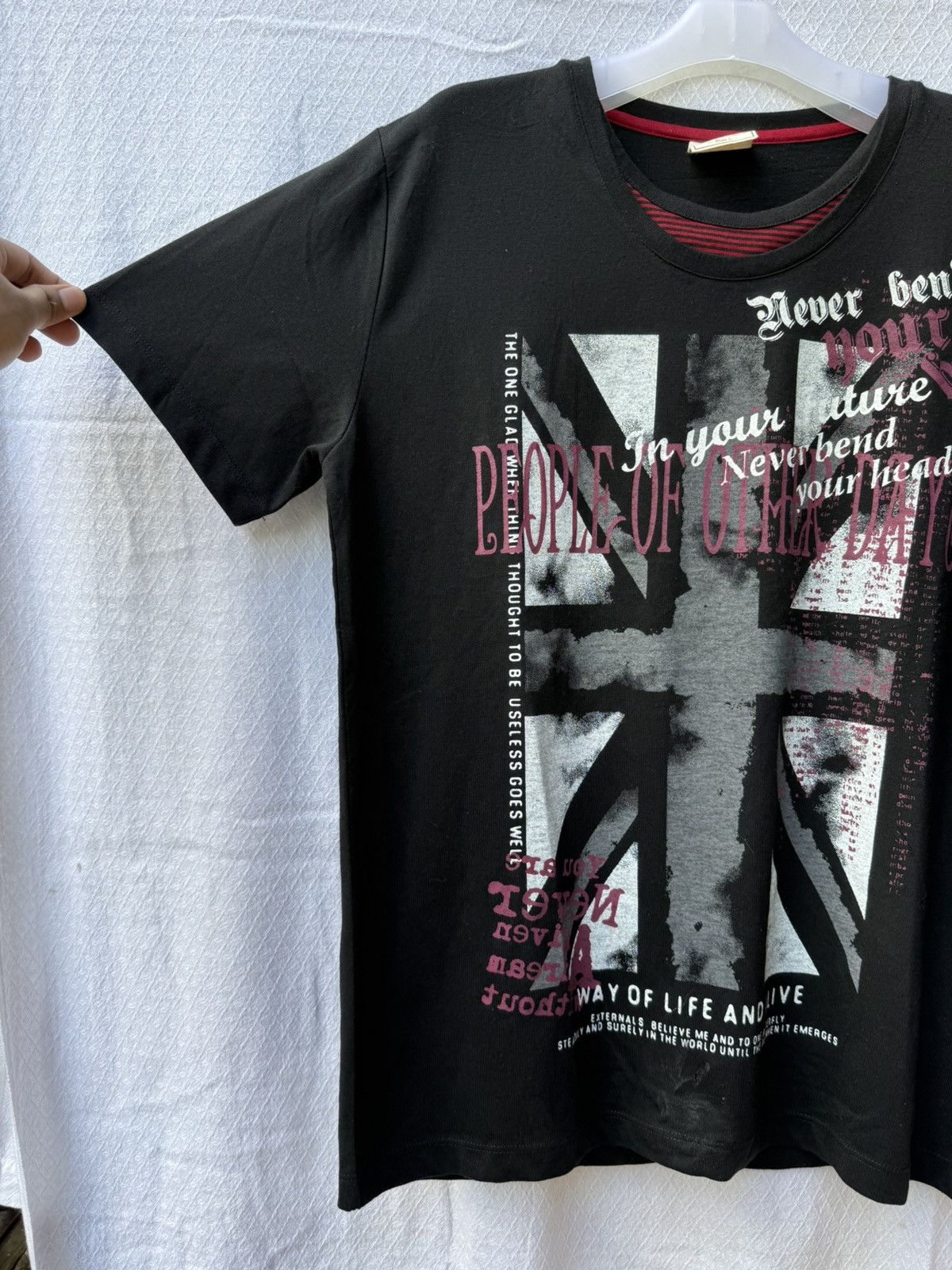Durante british flags poem tee