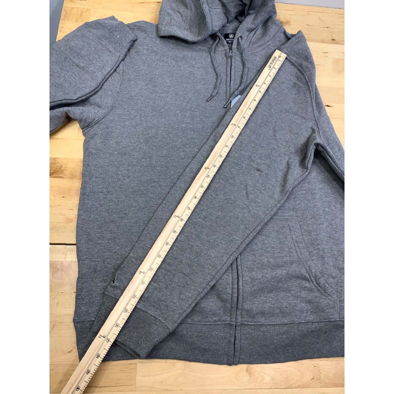 Top Of The World Top of the World Jacket Mens L Gray Full Zip Hooded College Sports University All Seasons Size US L / EU 52-54 / 3 - 6 Thumbnail