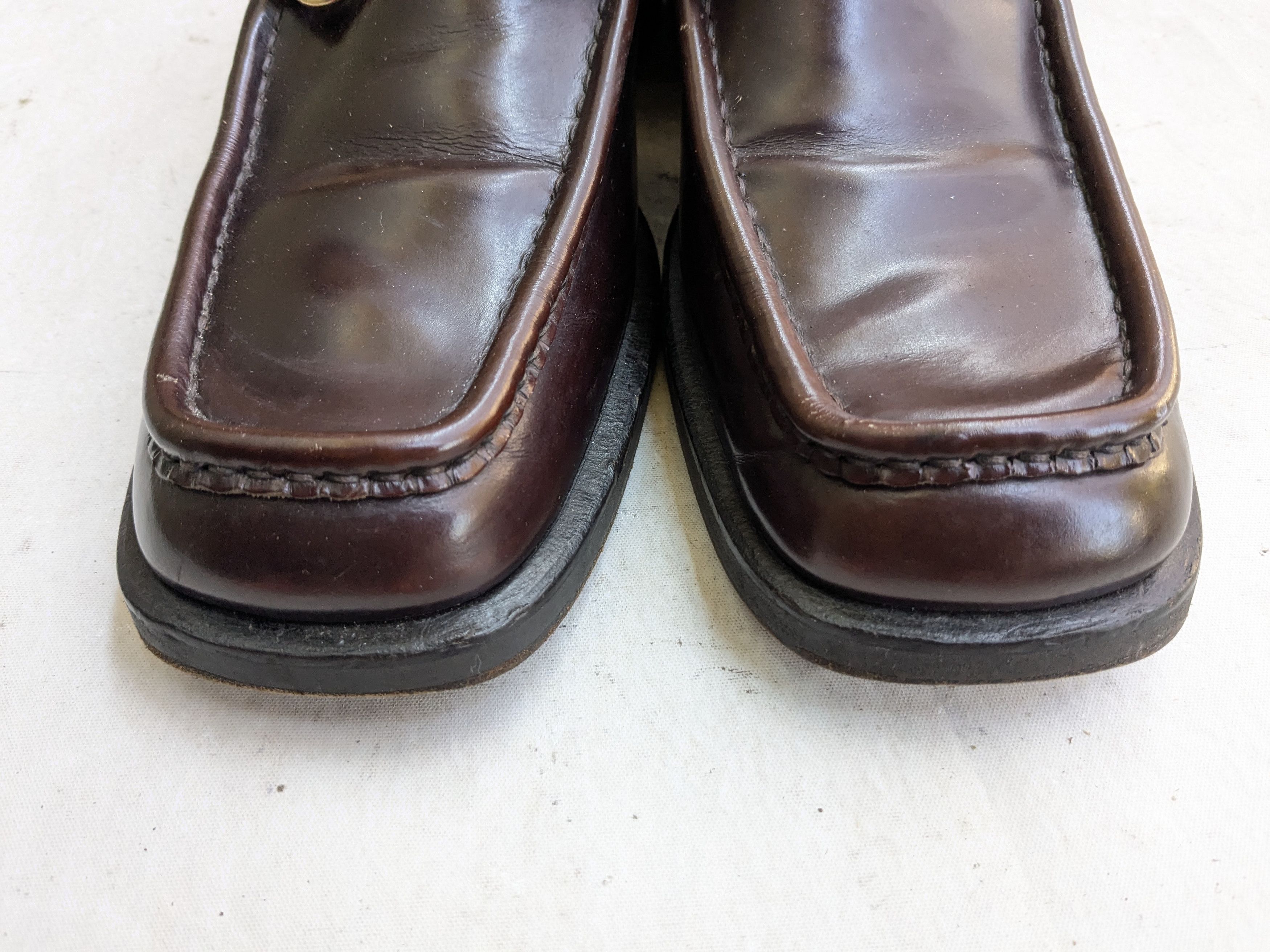 Gucci Gucci Horsebit Loafers Burgundy 10 D Leather Italy Slip On Size US 10 / EU 43 - 2 Thumbnail