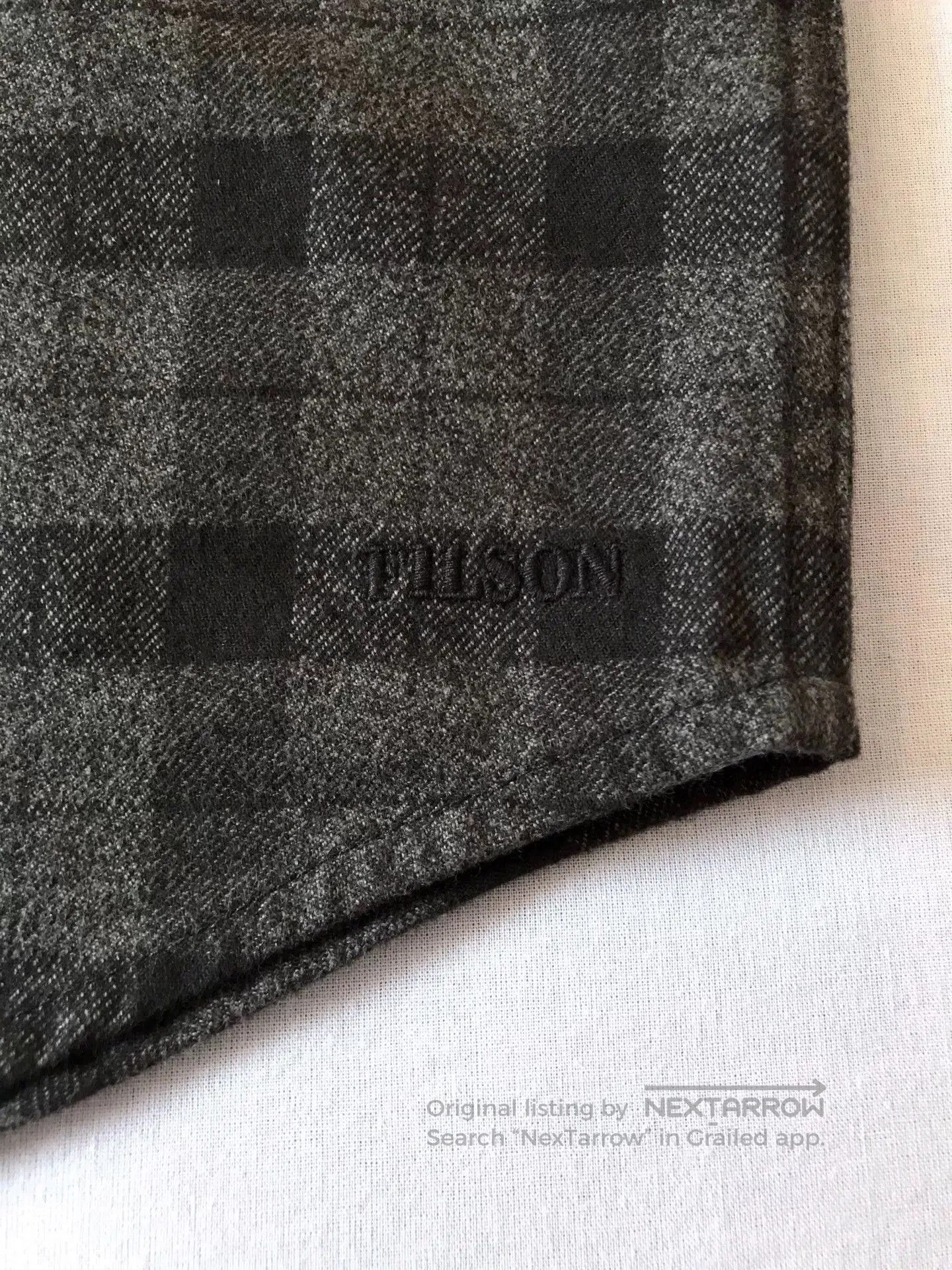 Filson Filson Gray Black Check Flannel Work Shirt. Size US M / EU 48-50 / 2 - 6 Thumbnail