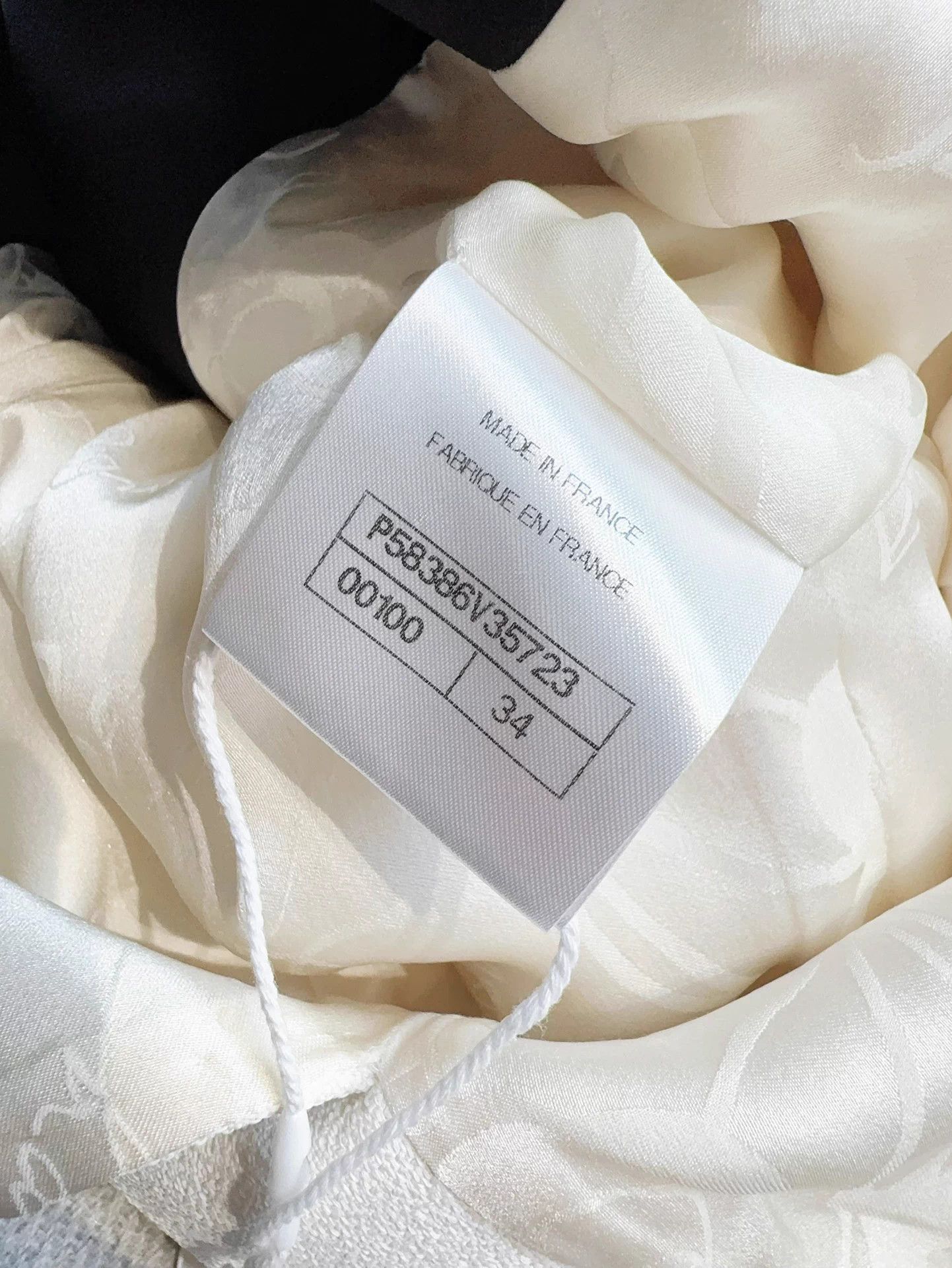 Chanel Chanel Black & White Satin Blazer 34 Size XS / US 0-2 / IT 36-38 - 7 Thumbnail