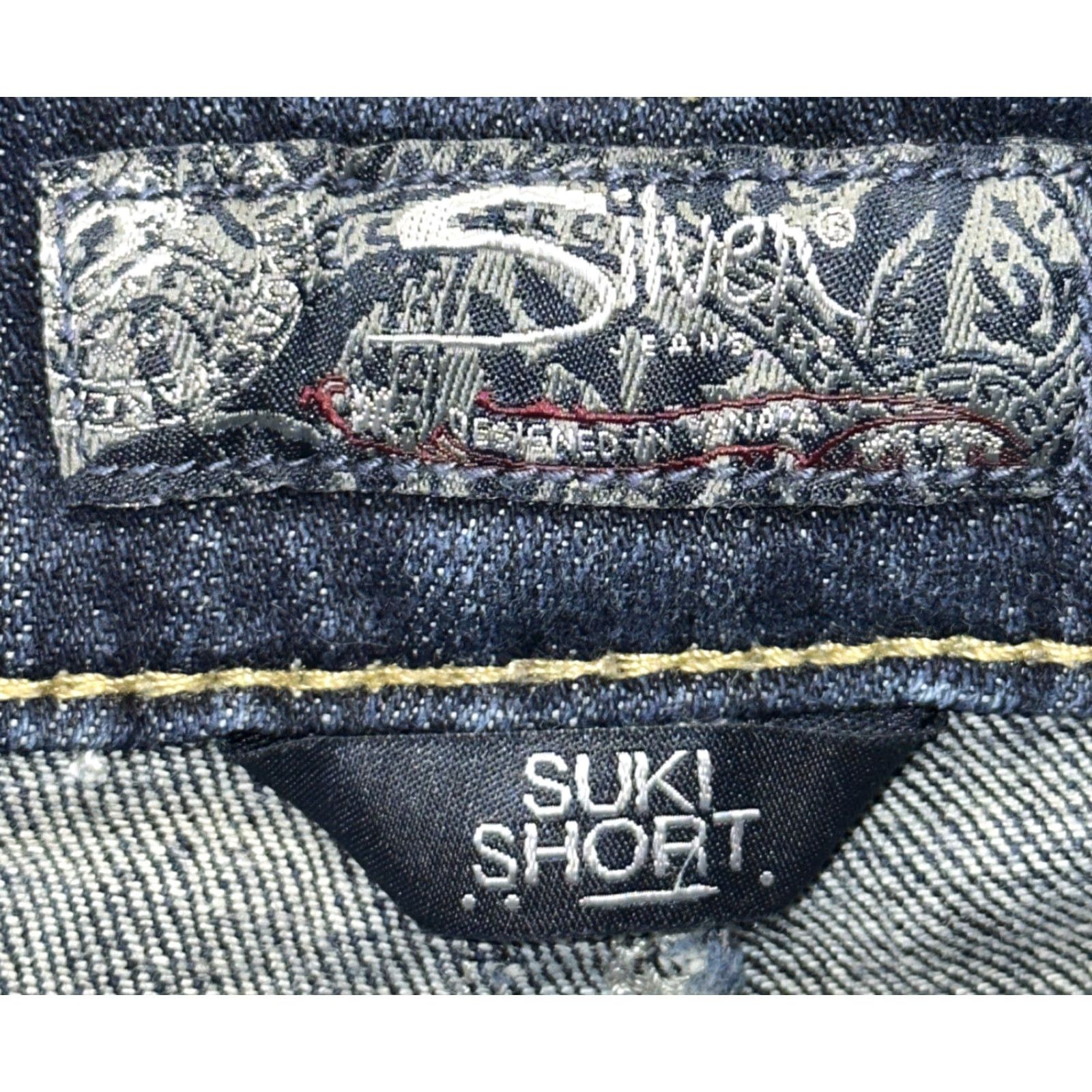 Silver Jeans Co. Silver Jeans SUKI SHORT Womens Denim Blue Jean Shorts Size 46 Regular Waist 46in Blue Vintage No Mens Womens Boys Girls Size 32" / US 10 / IT 46 - 6 Thumbnail