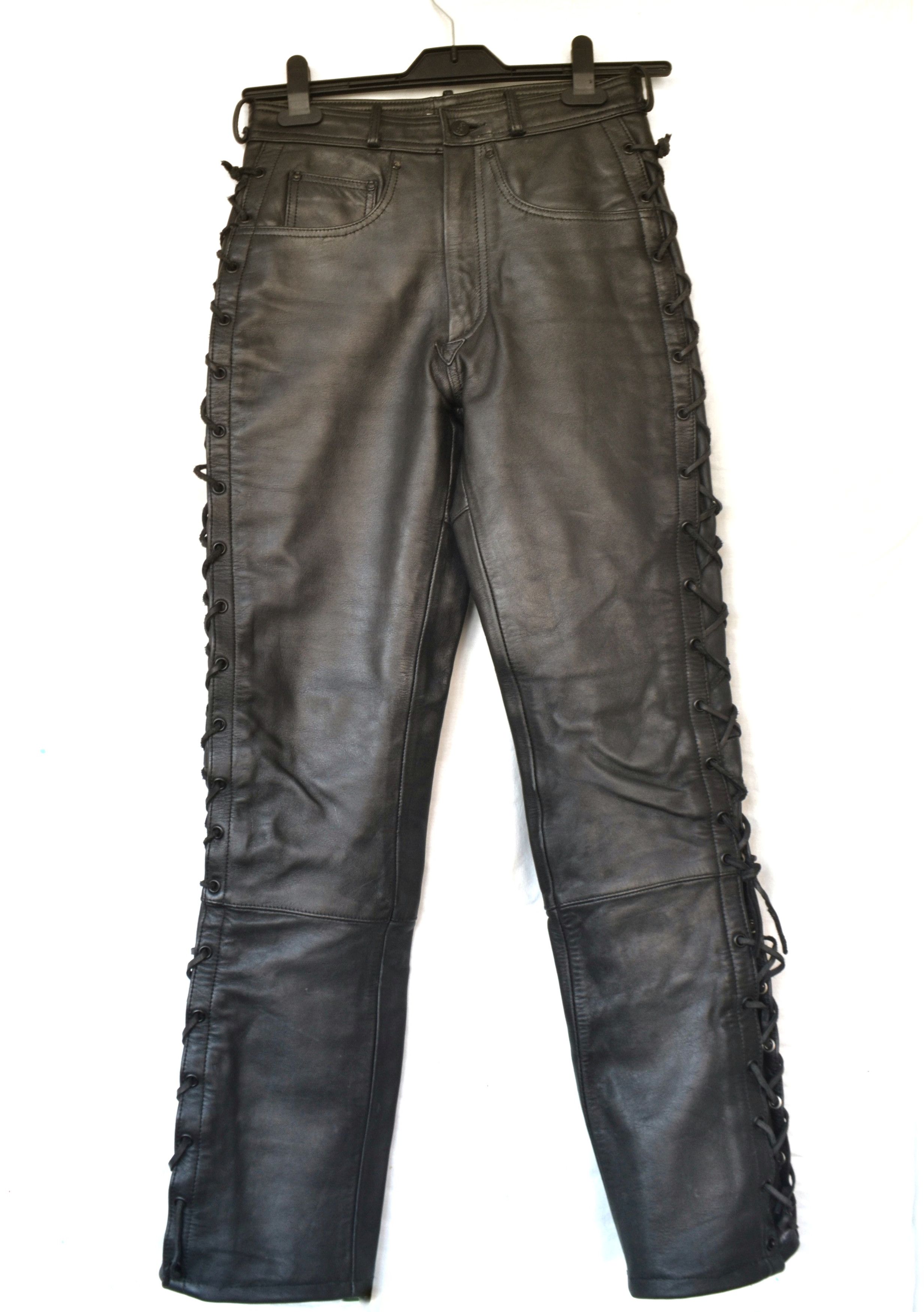 Leather × Vintage Leather pants vtg Size 28" / US 6 / IT 42 - 1 Thumbnail