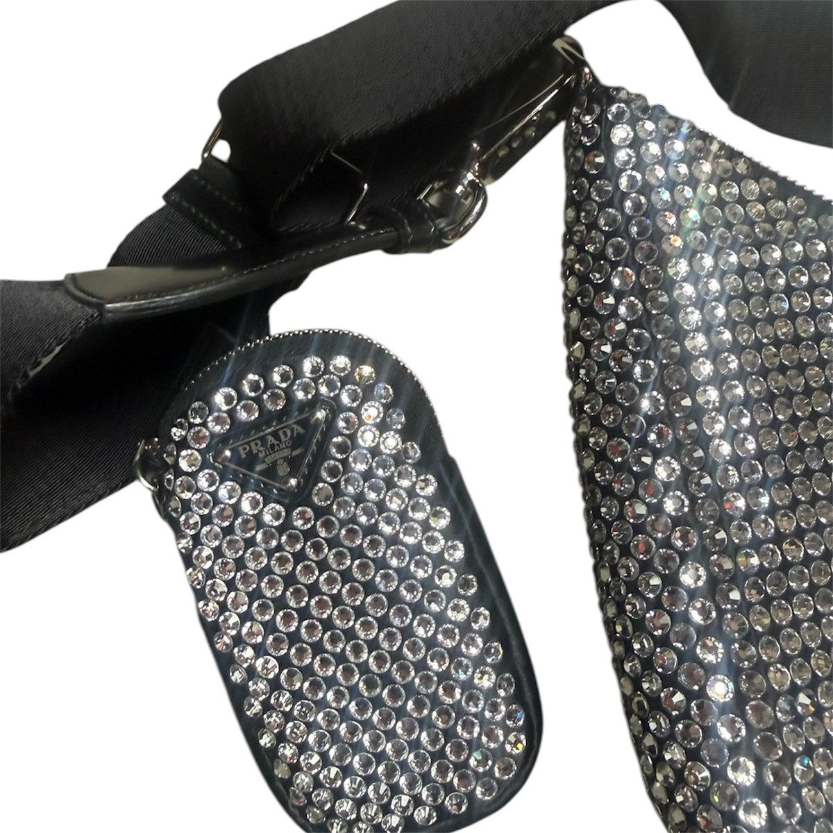 Prada Crystal Embossed Triangle Bag Size ONE SIZE - 2 Thumbnail