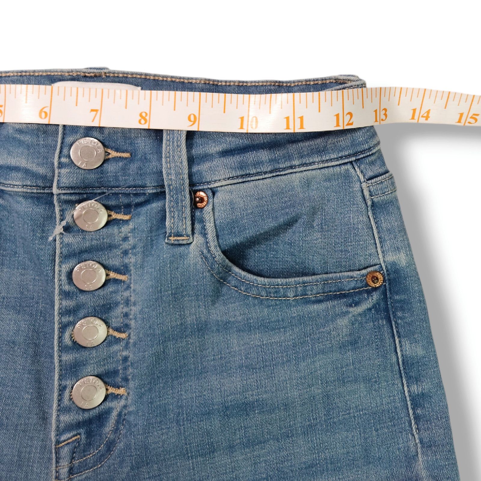 Pistola NWOT Pistola Aline Button Fly Skinny Ankle Jeans Sz. 26x27 Size 26" / US 2 / IT 38 - 4 Thumbnail