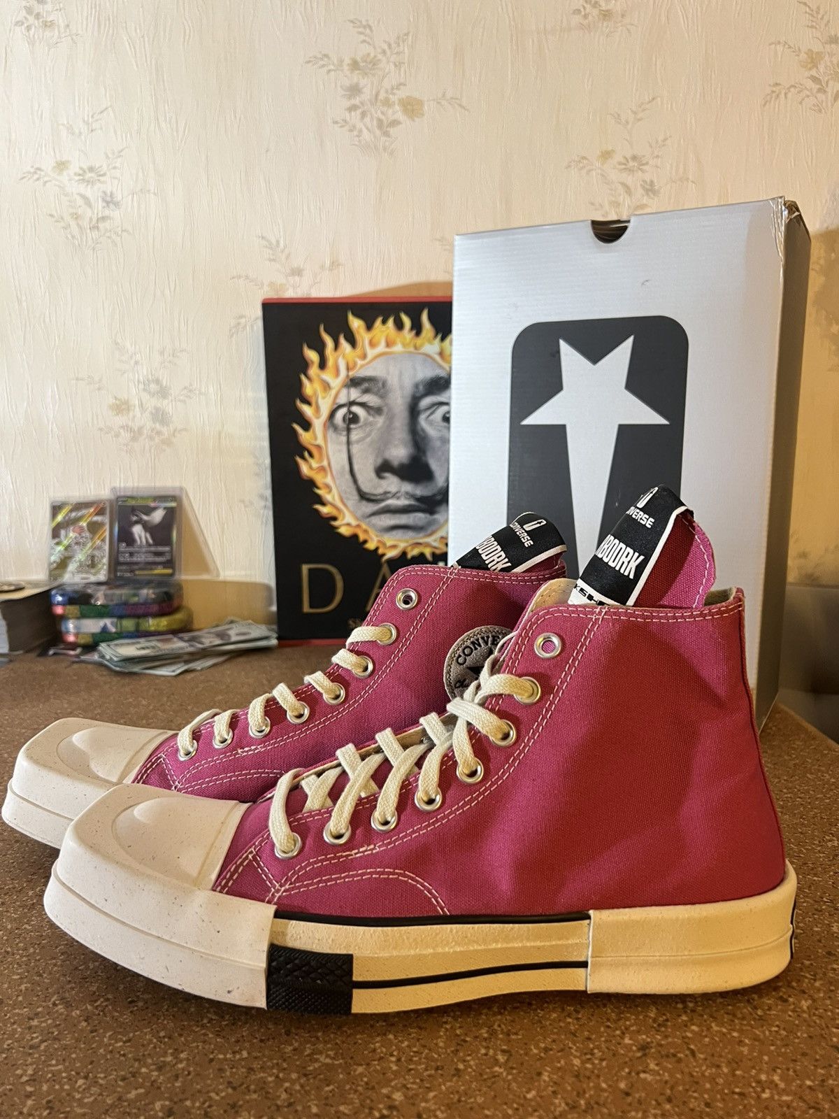 Converse × Rick Owens Drkshdw Rick Owens DRKSHDW × Converse in pink new, size 9 Size US 9 / EU 42 - 2 Thumbnail