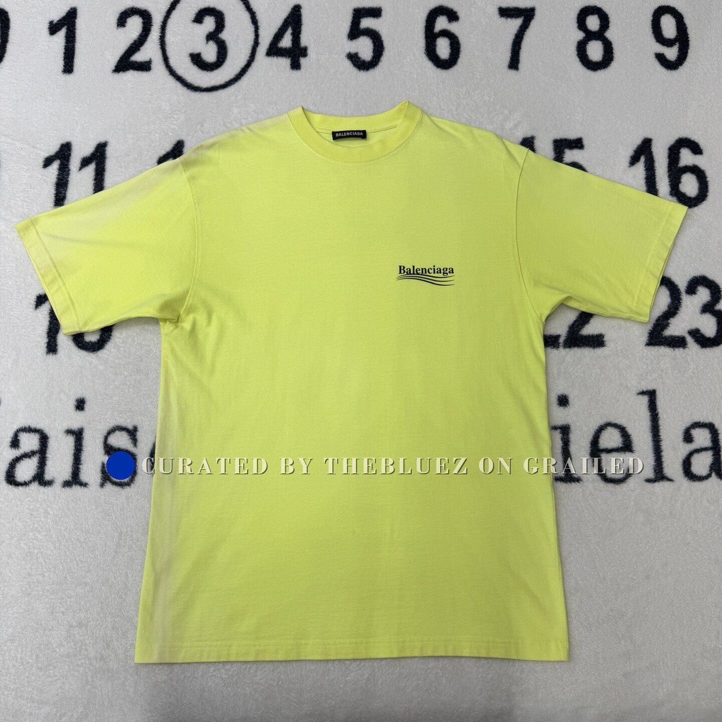 Balenciaga Balenciaga Fluorescent Yellow Cola T-Shirt Size XXS / US 00 / IT 34 - 1 Thumbnail