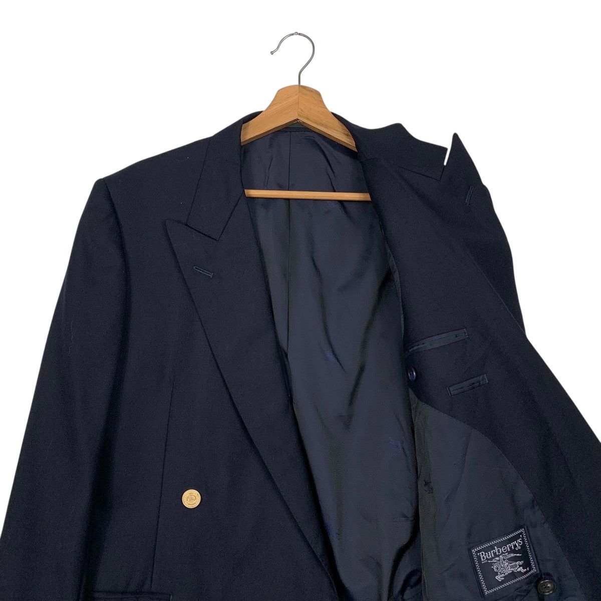 Burberry Vintage Burberrys Double Breasted Blazer Jacket Size US M / EU 48-50 / 2 - 10 Thumbnail