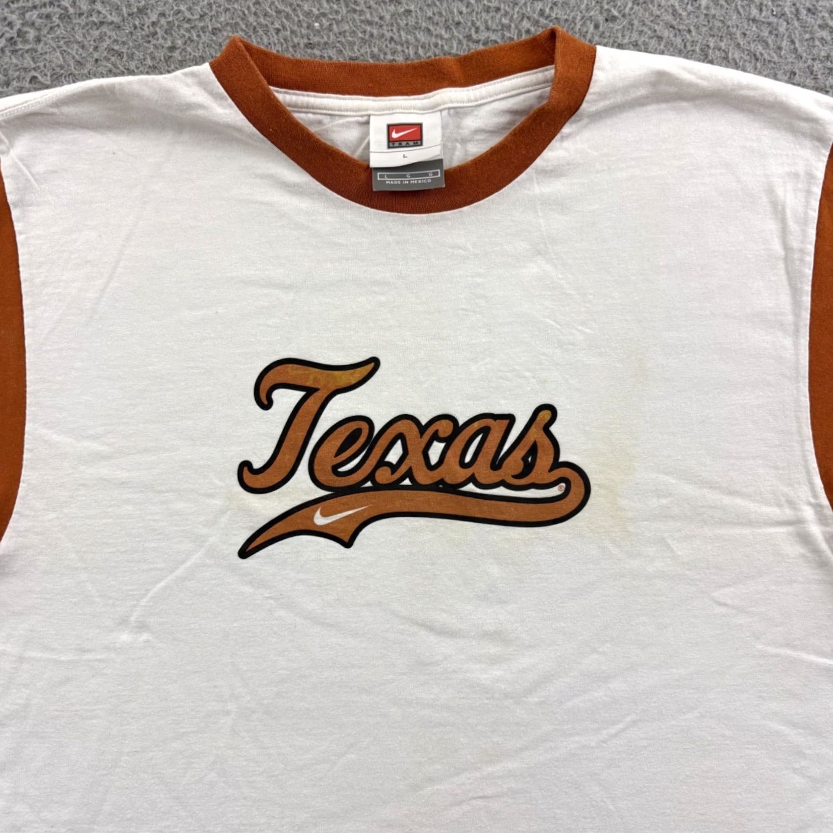 Nike VINTAGE Nike Texas Longhorns Shirt Mens Large Short Sleeve Nike Sport College Y2K Size US L / EU 52-54 / 3 - 3 Thumbnail