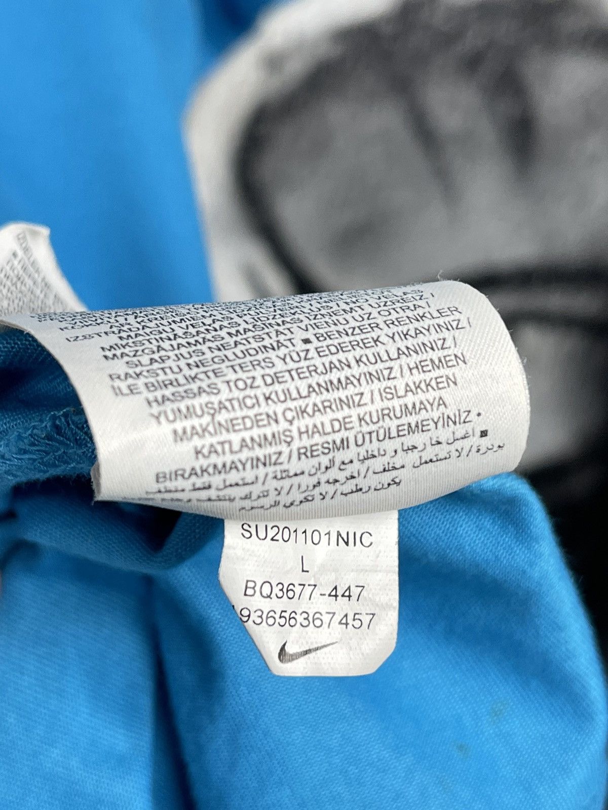 Nike Nike Tee Dri-Fit Training Front Logo Blue T-Shirt Men’s Size Large Size US L / EU 52-54 / 3 - 8 Thumbnail