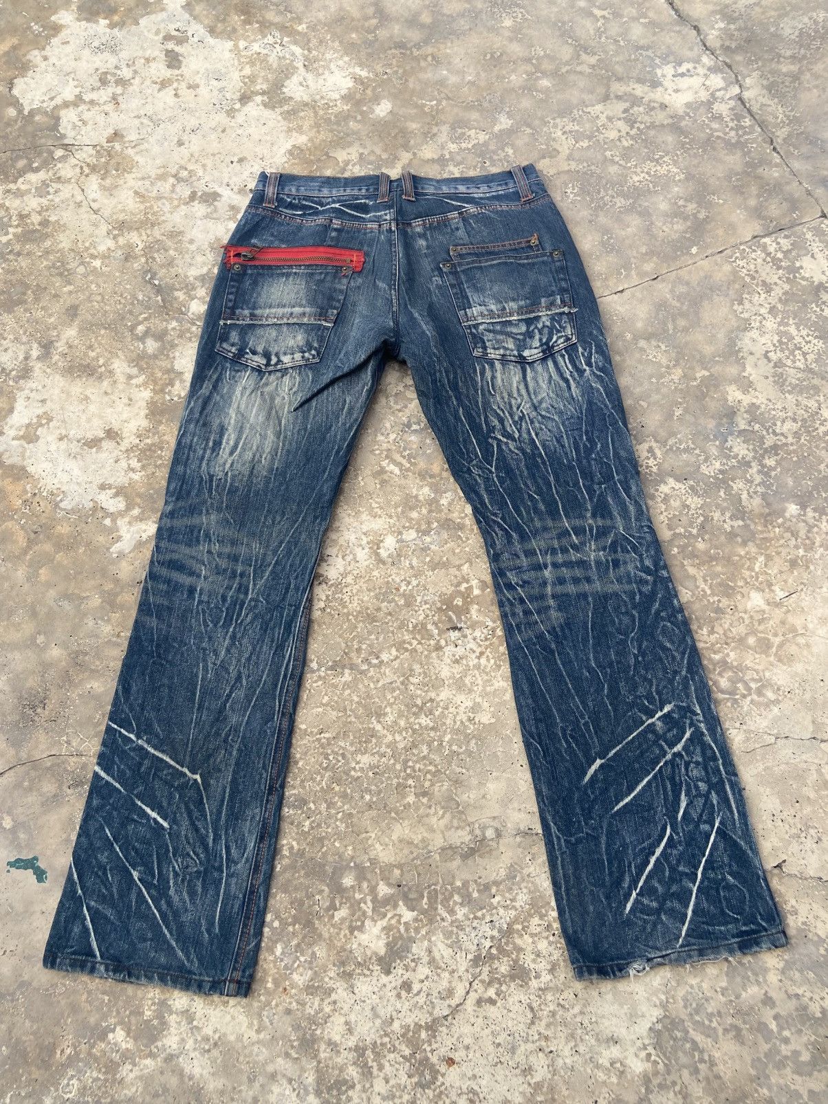 Japanese Brand Clone Devgru Faded Style Denim Pant Size US 33 - 2 Thumbnail