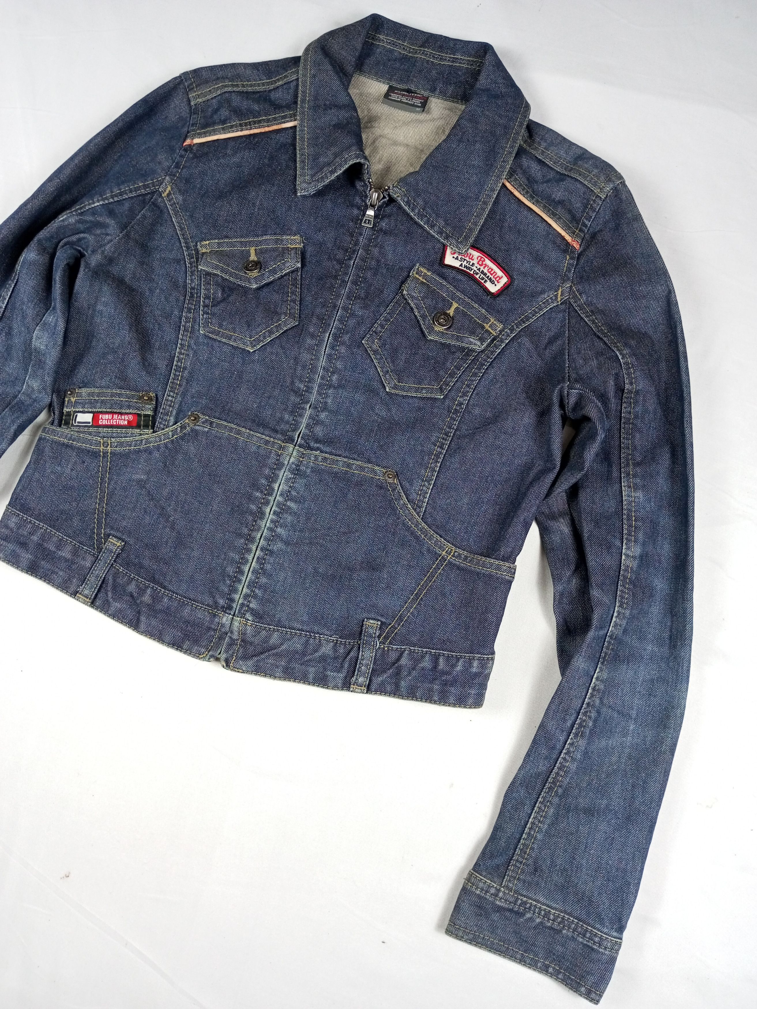Fubu 🎤 RARE VTG FUBU NEW YORK DENIM JACKET Size M / US 6-8 / IT 42-44 - 2 Thumbnail