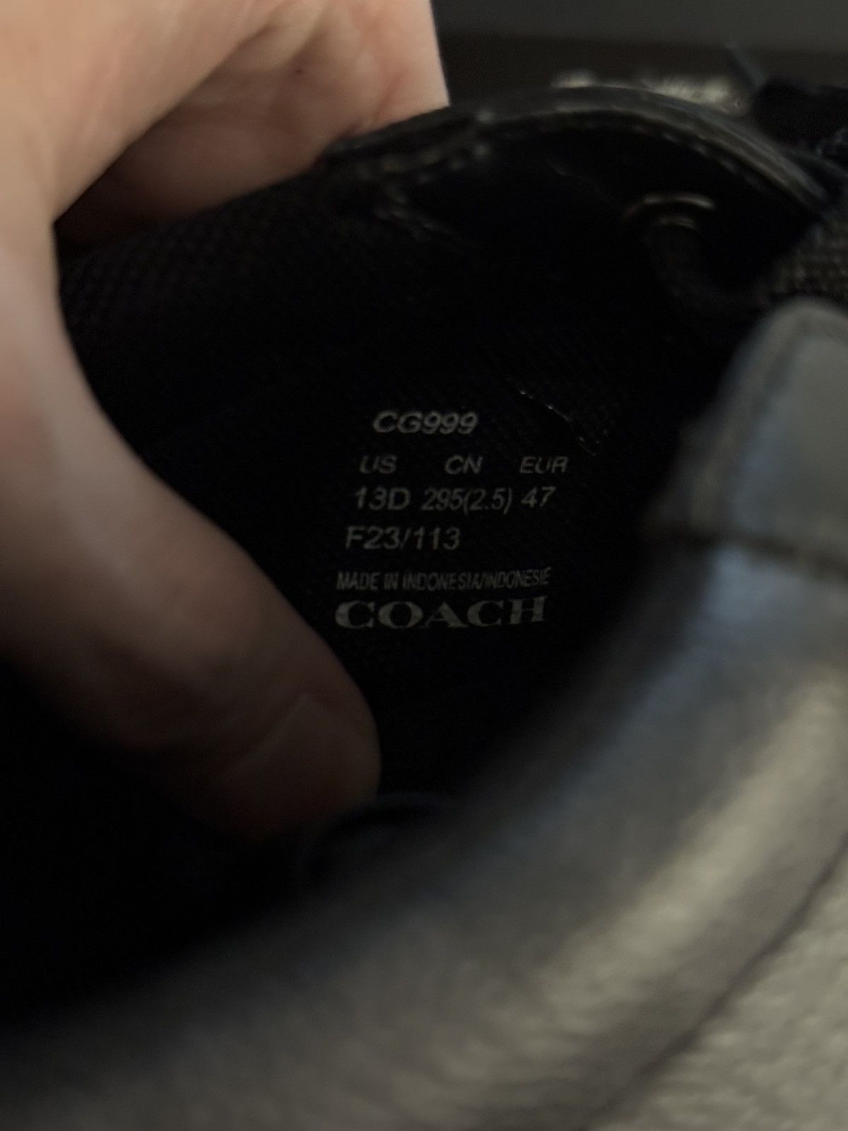 Coach Coach Lowline Low Top Sneaker Signature Black Size 13US Size US 13 / EU 46 - 13 Thumbnail