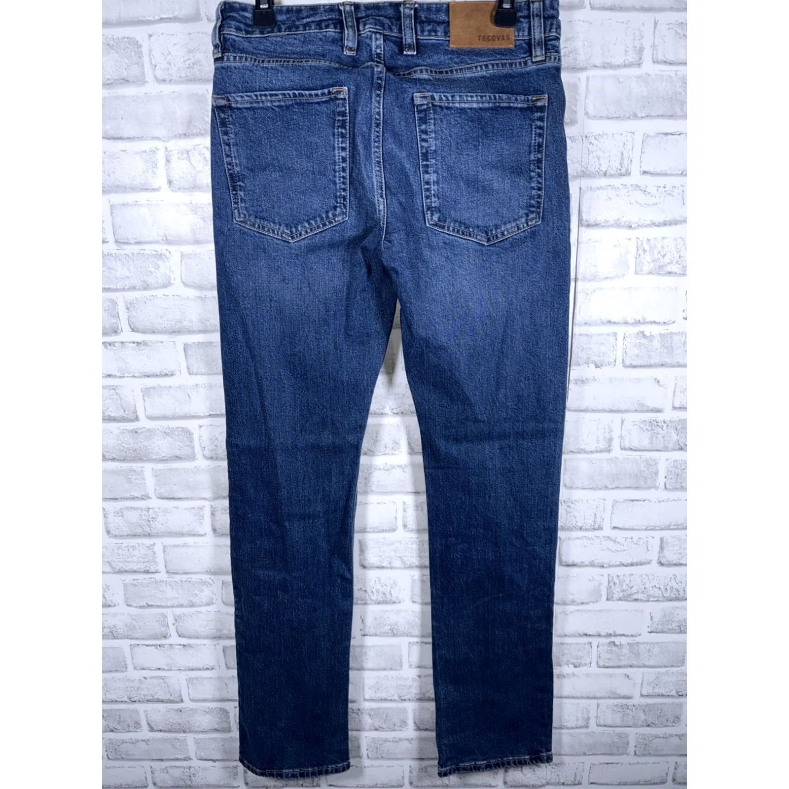 Tecovas Tecovas Ranchwear Straight Jeans Mens Size 30x34 Blue Size US 30 / EU 46 - 4 Thumbnail