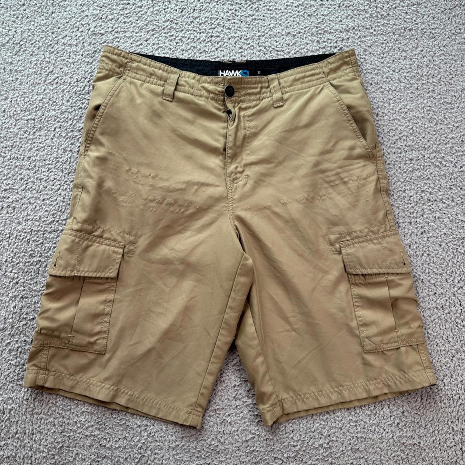 Tony Hawk Tony Hawk Mens Cargo Shorts Khaki Flat Front Size 32 Casual Size US 32 / EU 48 - 1 Thumbnail