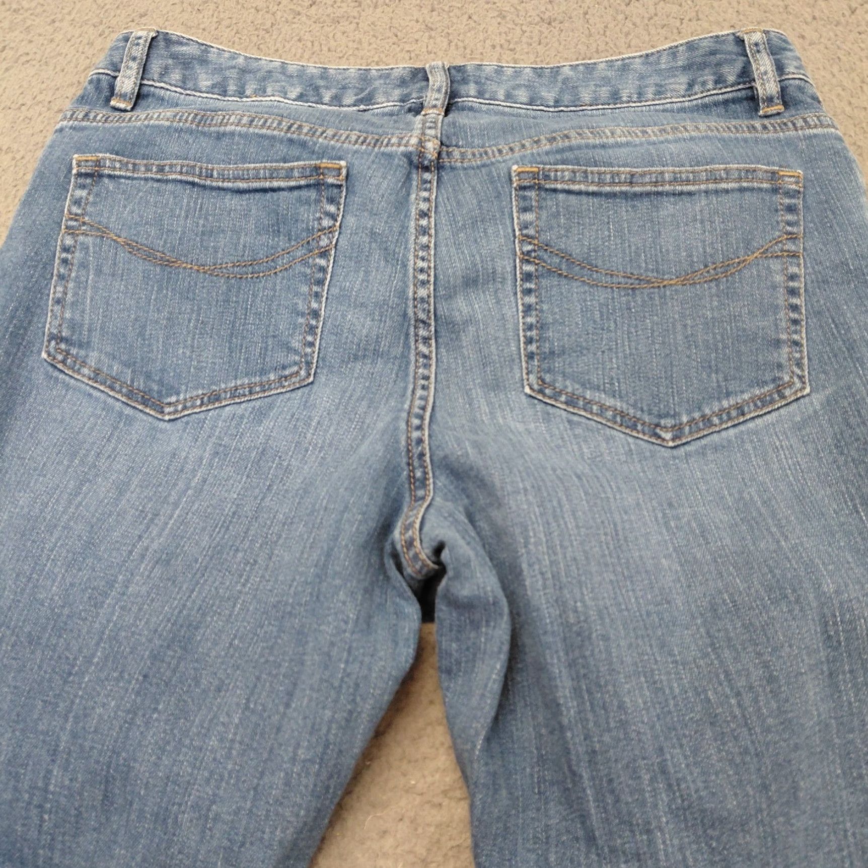 J. Jill J.Jill Jeans Women's Size 8 Crop Blue Denim Mid Rise Tried & True Fit Cute Vintage? No - Regular Fit 5-Pocket Denim Jeans Blue Size 30" / US 8 / IT 44 - 4 Thumbnail