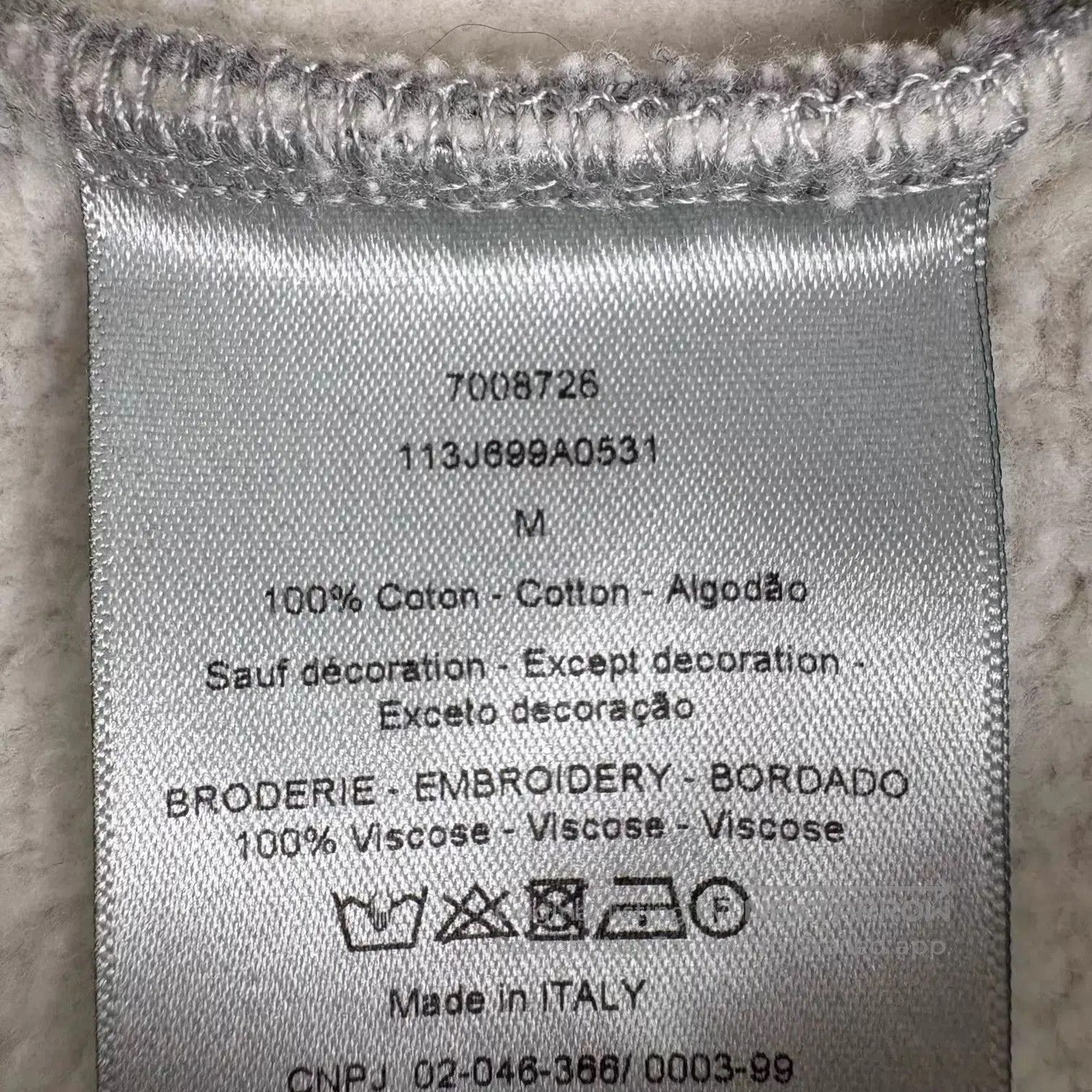 Dior Gray Crewneck Sweatshirt Size M. Size US M / EU 48-50 / 2 - 5 Thumbnail