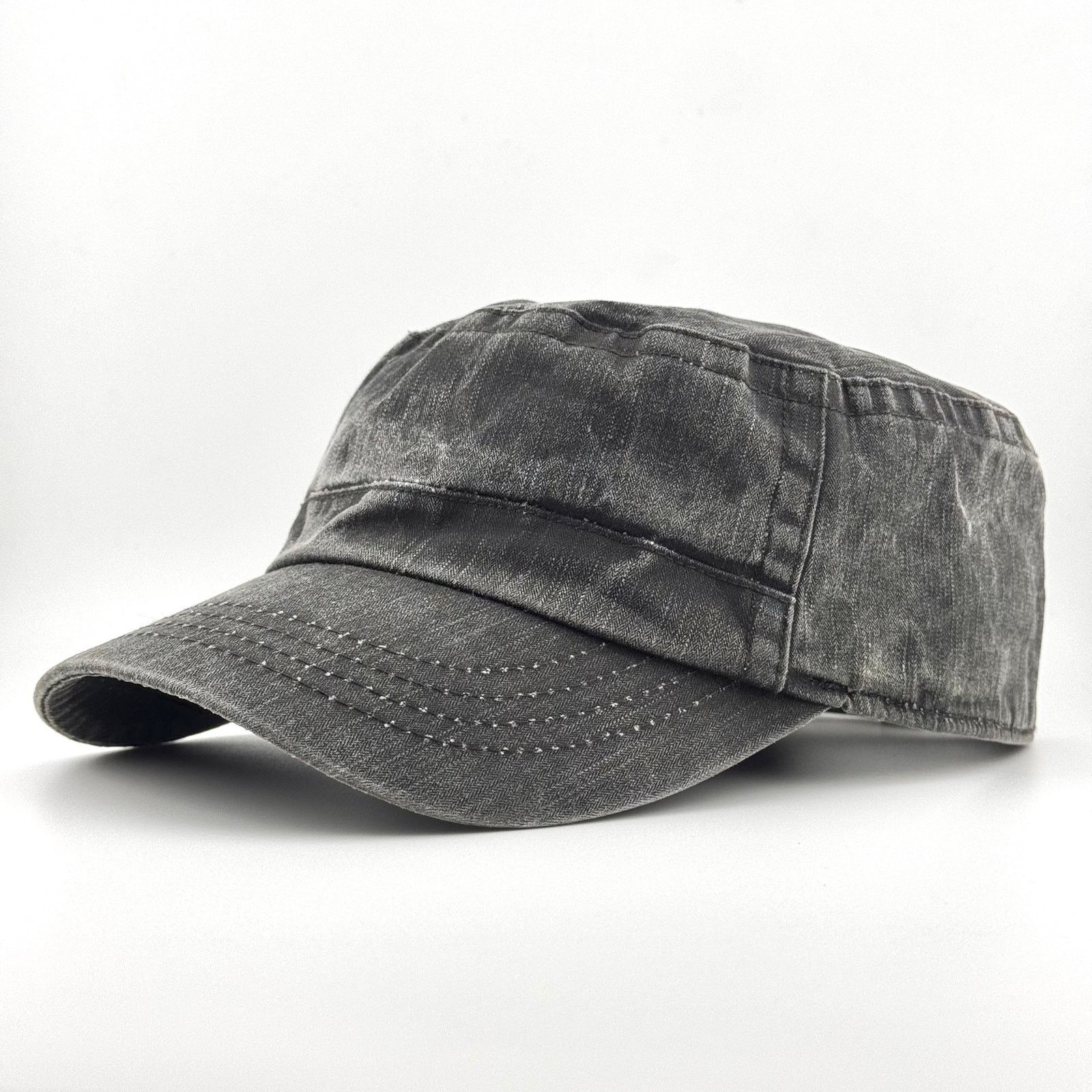 UNIONBAY Vintage Unionbay Patrol Cap Y2K Washed Denim Military Hat Size ONE SIZE - 2 Thumbnail