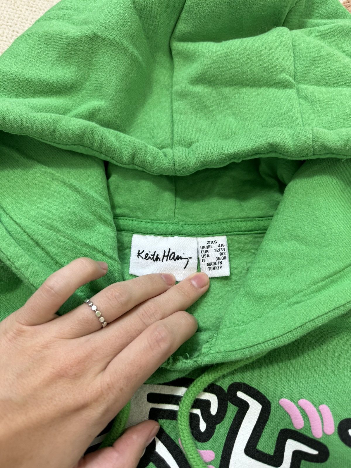 Keith Haring KEITH HARING GREEN PRINTED BOXY FIT HOODY Size XXS / US 00 / IT 34 - 4 Thumbnail